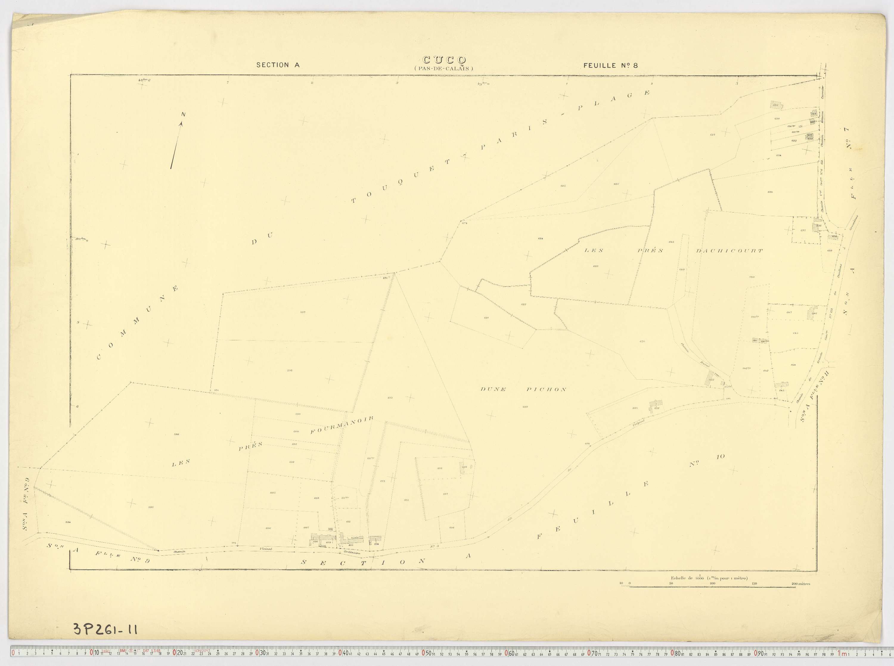 Cucq - Section A, feuille 8.