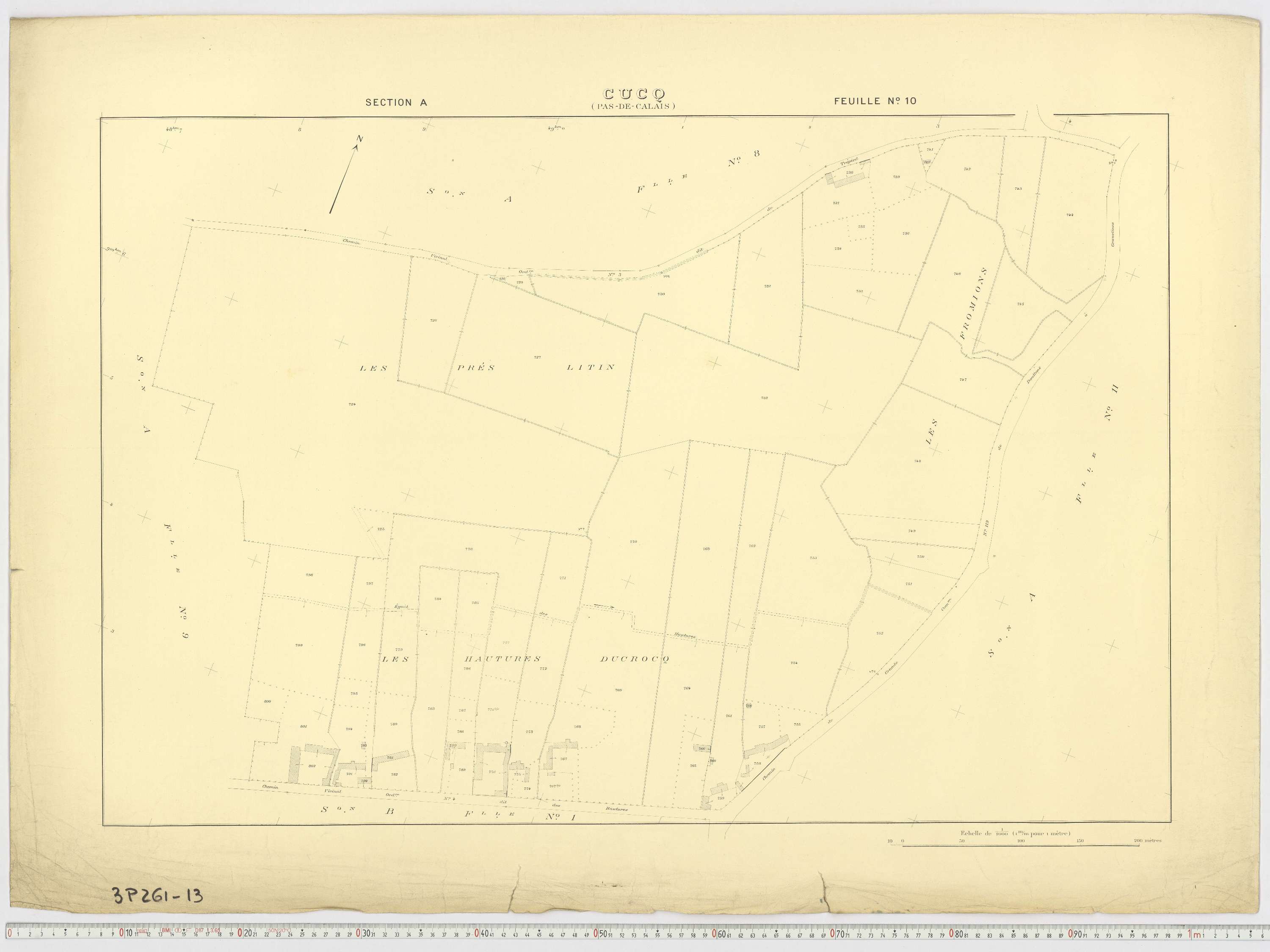 Cucq - Section A, feuille 10.