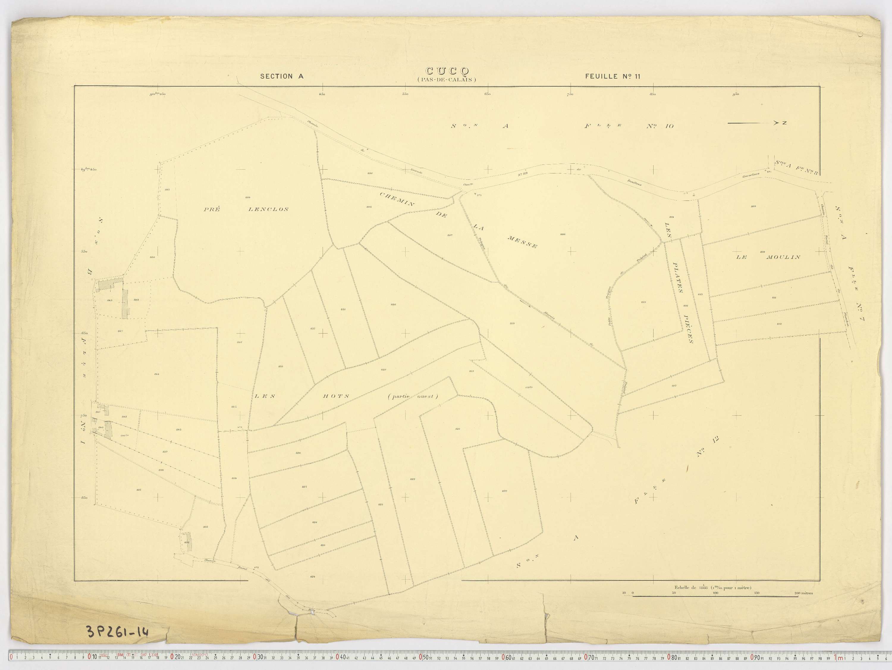 Cucq - Section A, feuille 11.