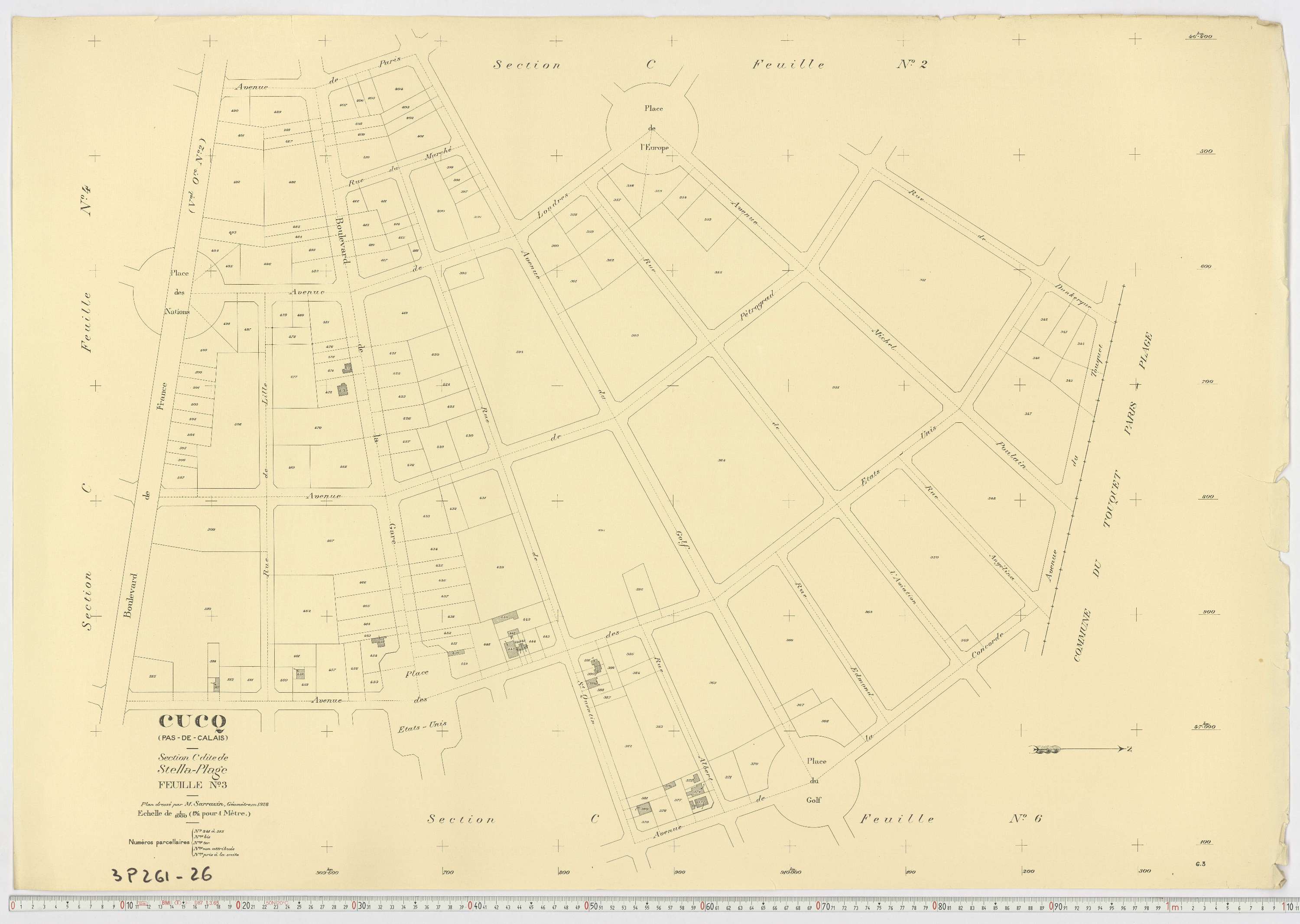 Cucq - Section C, feuille 3.