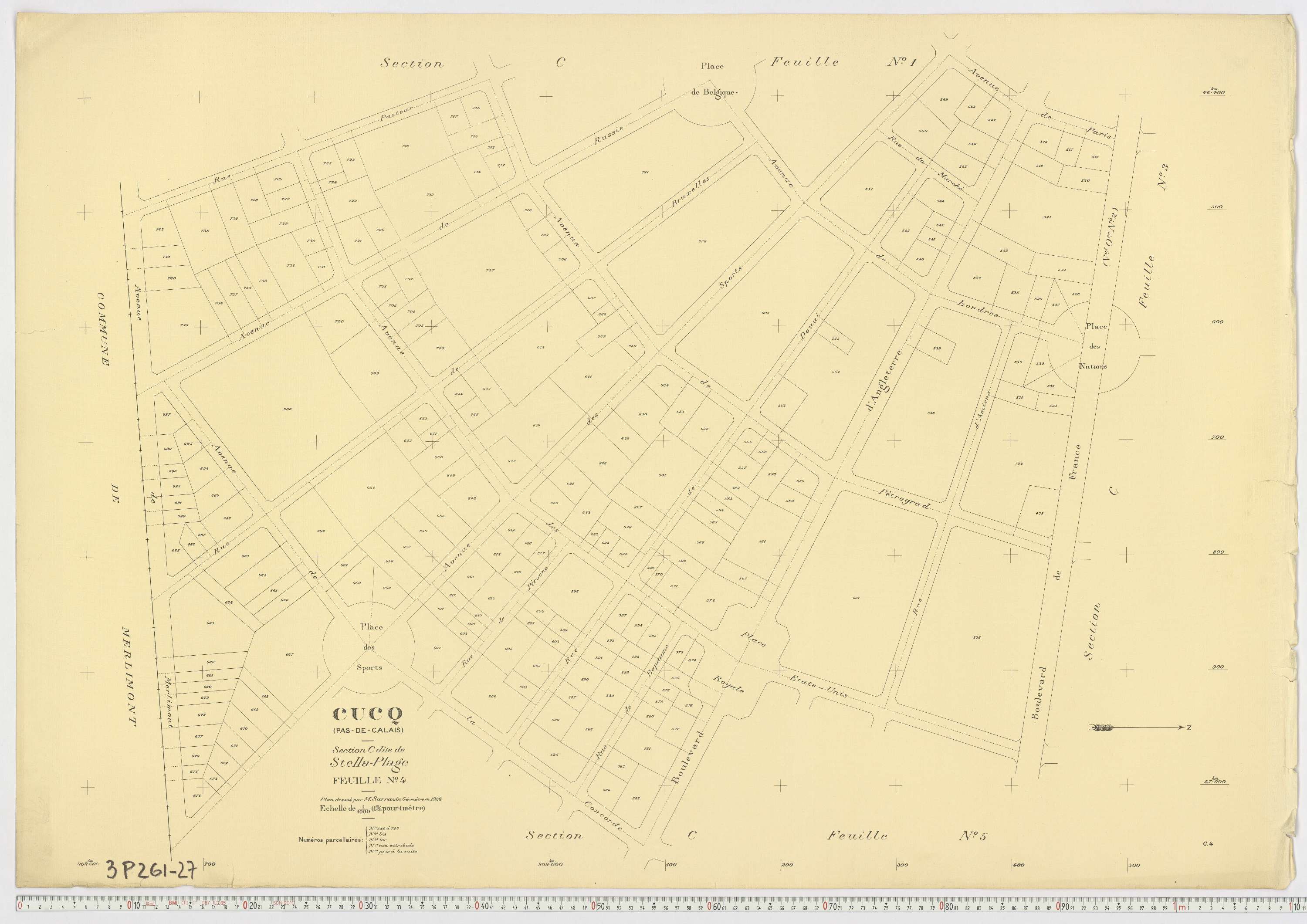 Cucq - Section C, feuille 4.