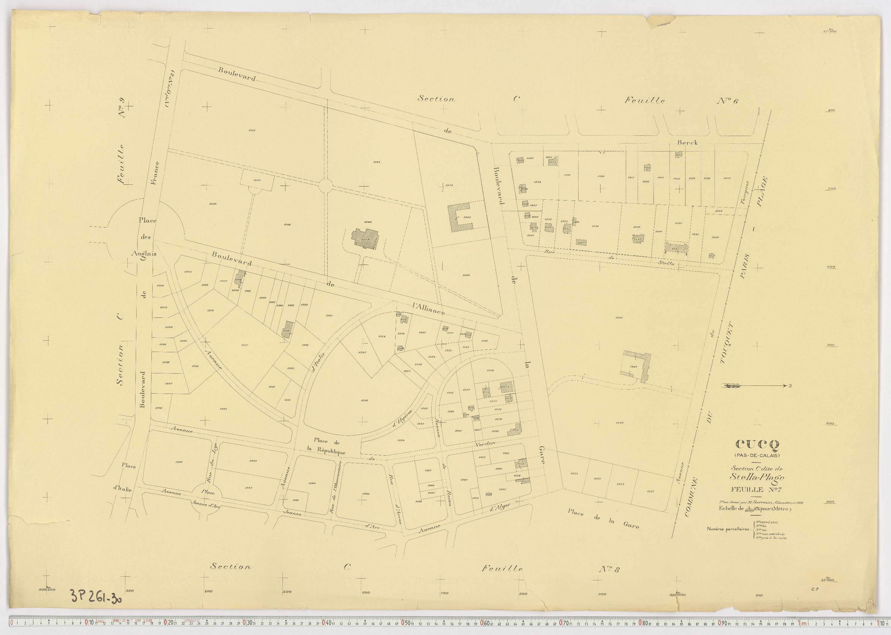 Cucq - Section C, feuille 7.
