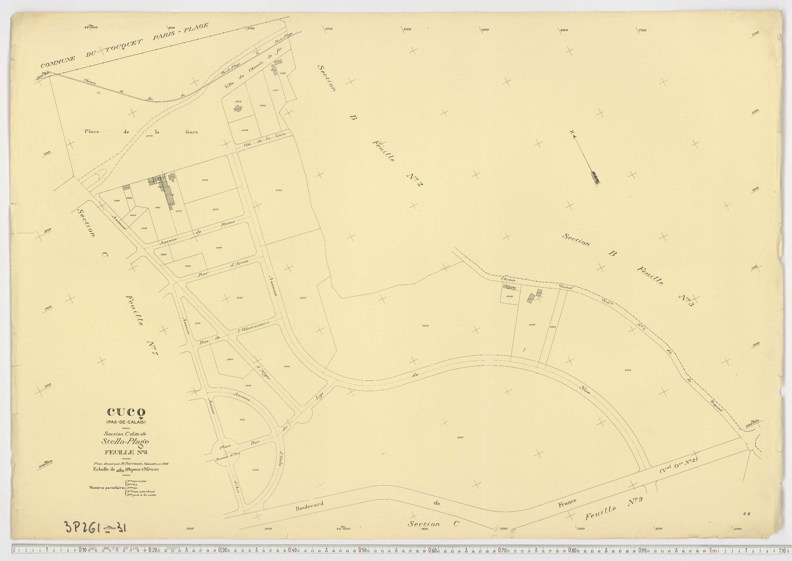 Cucq - Section C, feuille 8.