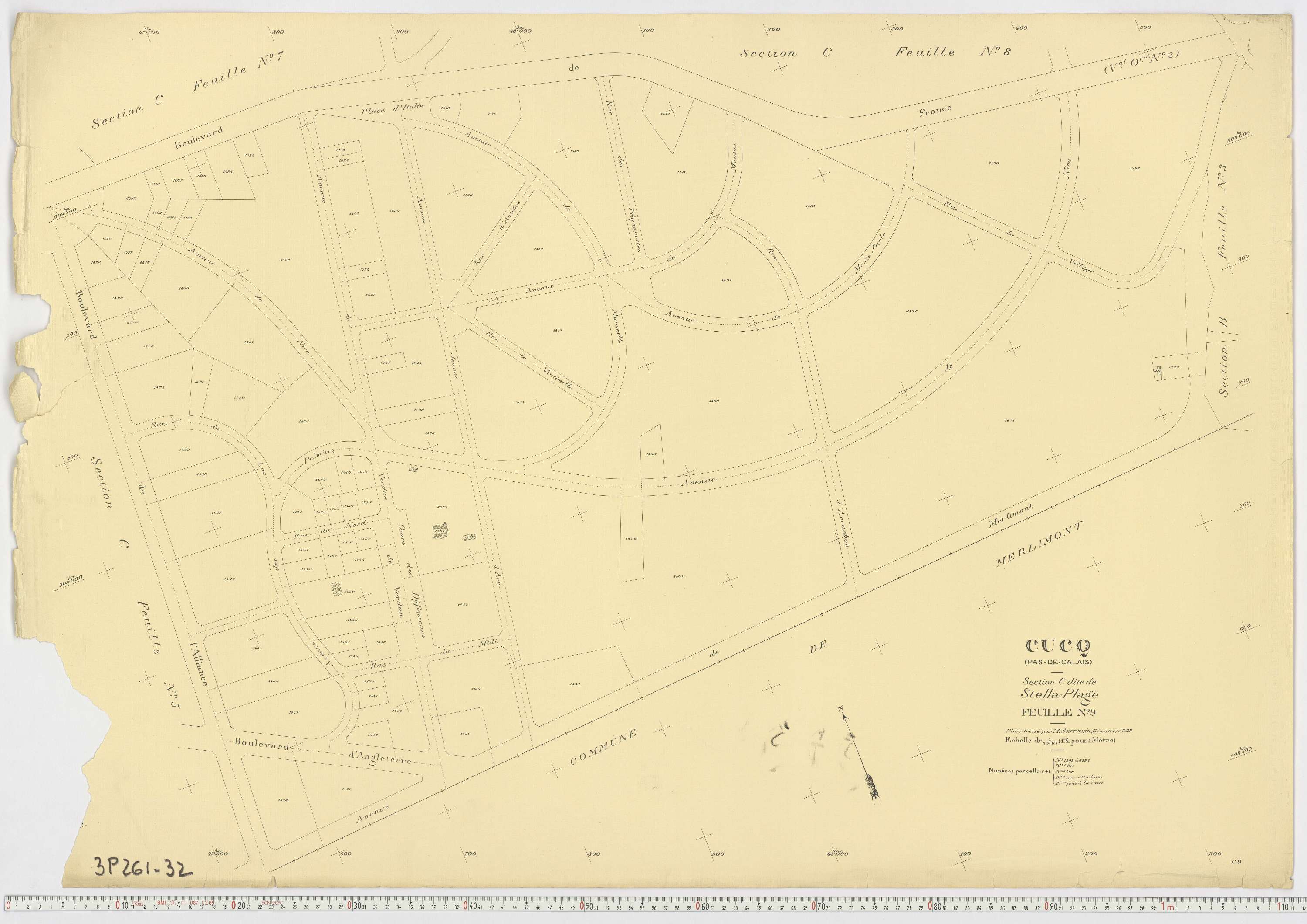 Cucq - Section C, feuille 9.