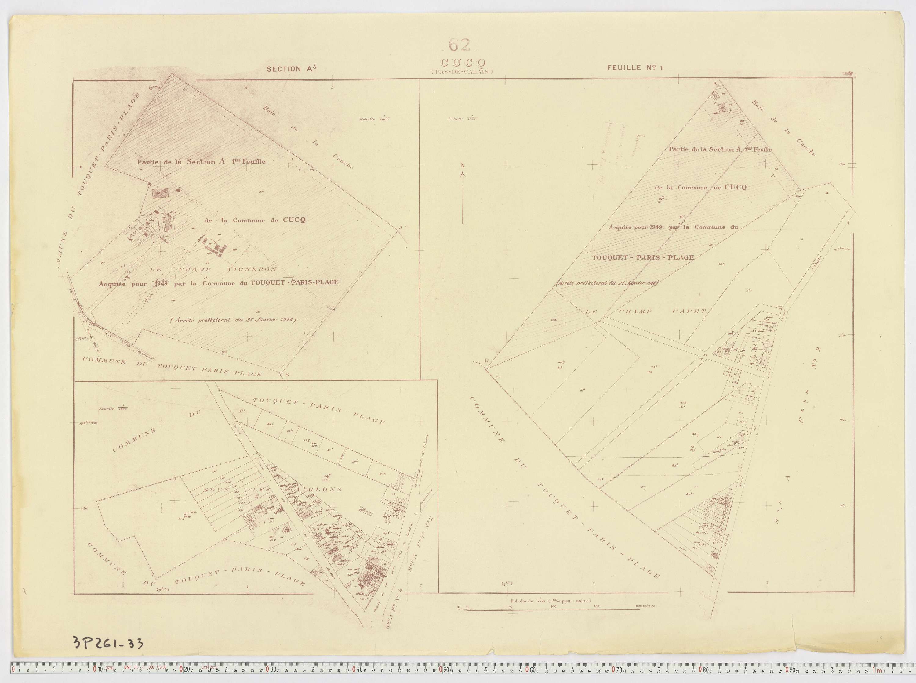 Cucq - Section A, feuille 1.