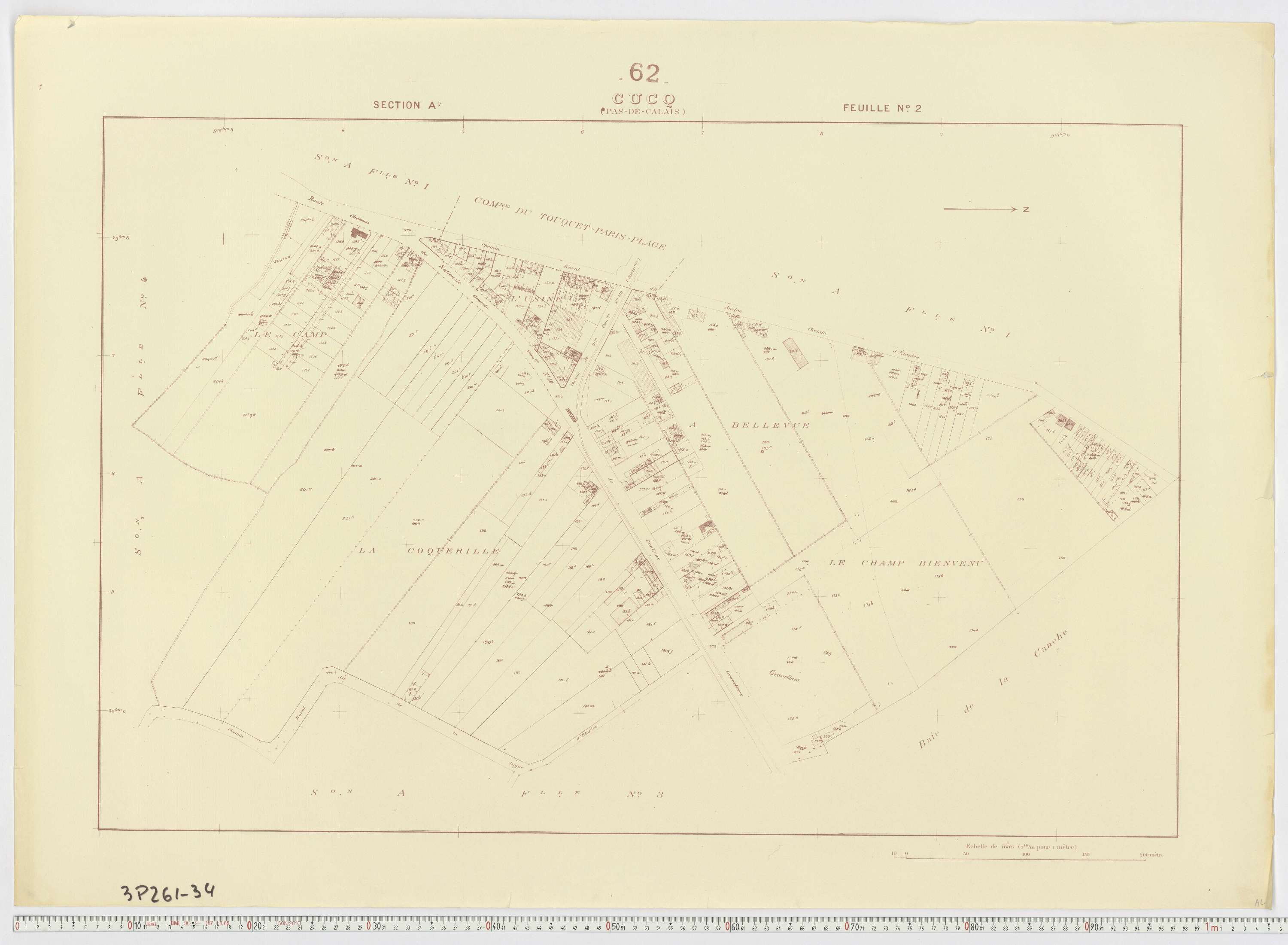 Cucq - Section A, feuille 2.