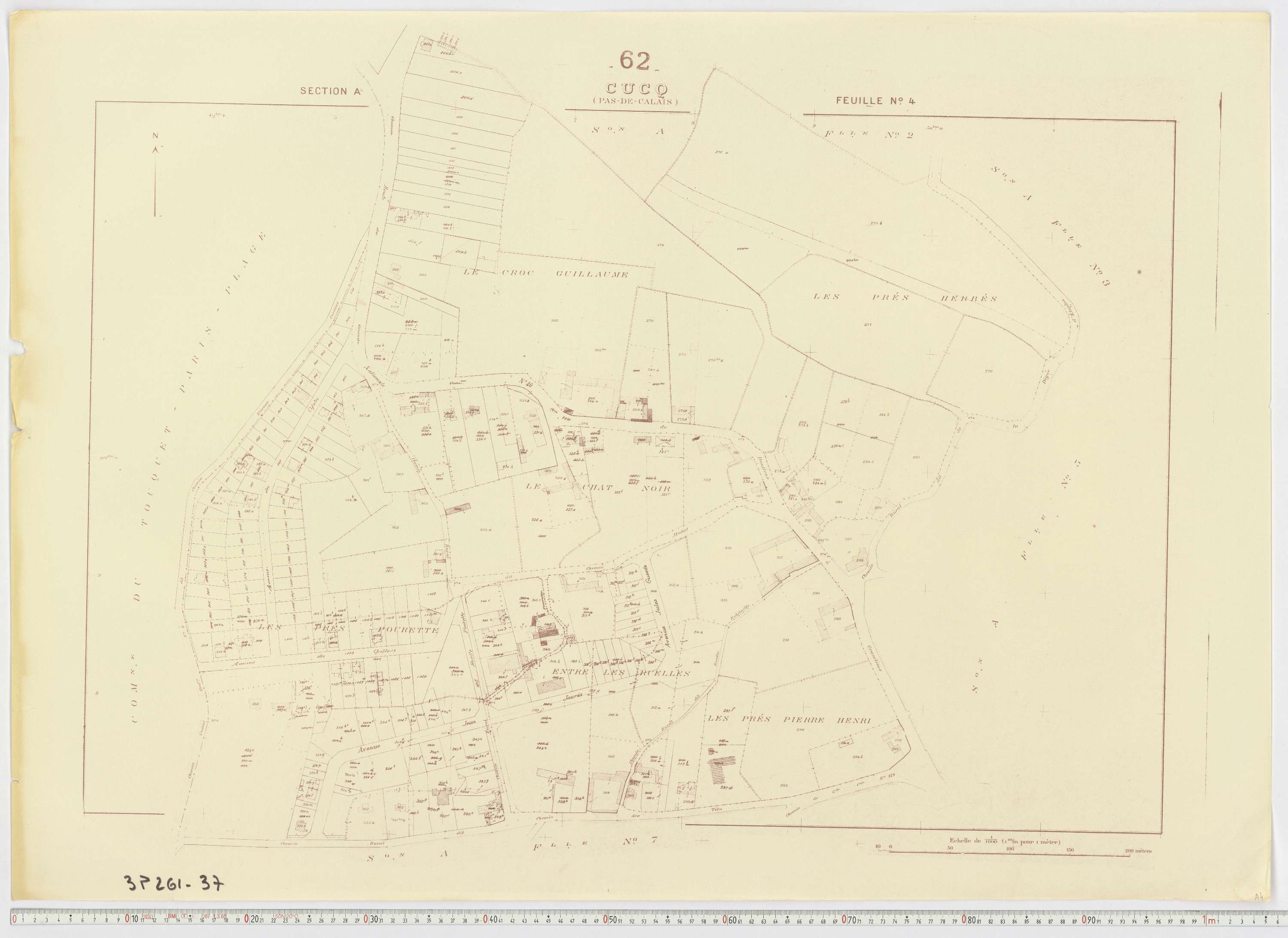 Cucq - Section A, feuille 4.