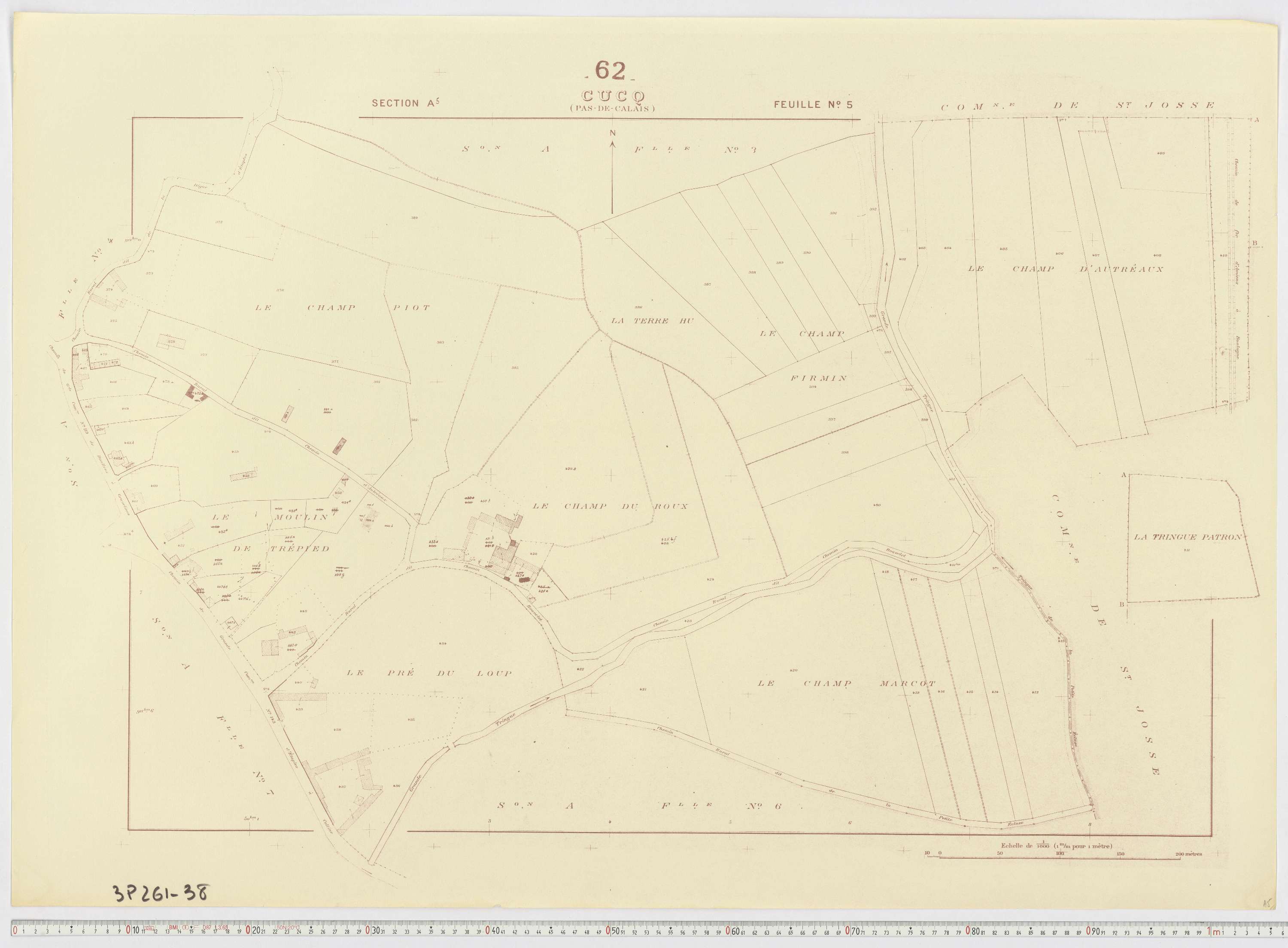 Cucq - Section A, feuille 5.