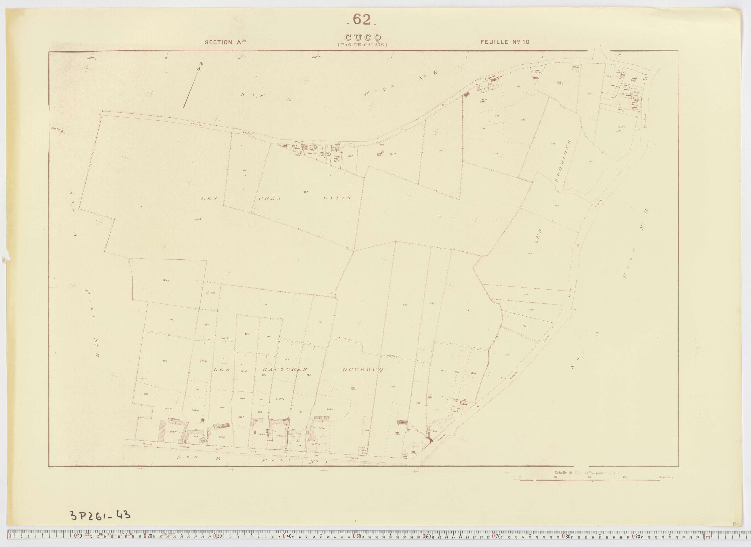 Cucq - Section A, feuille 10.