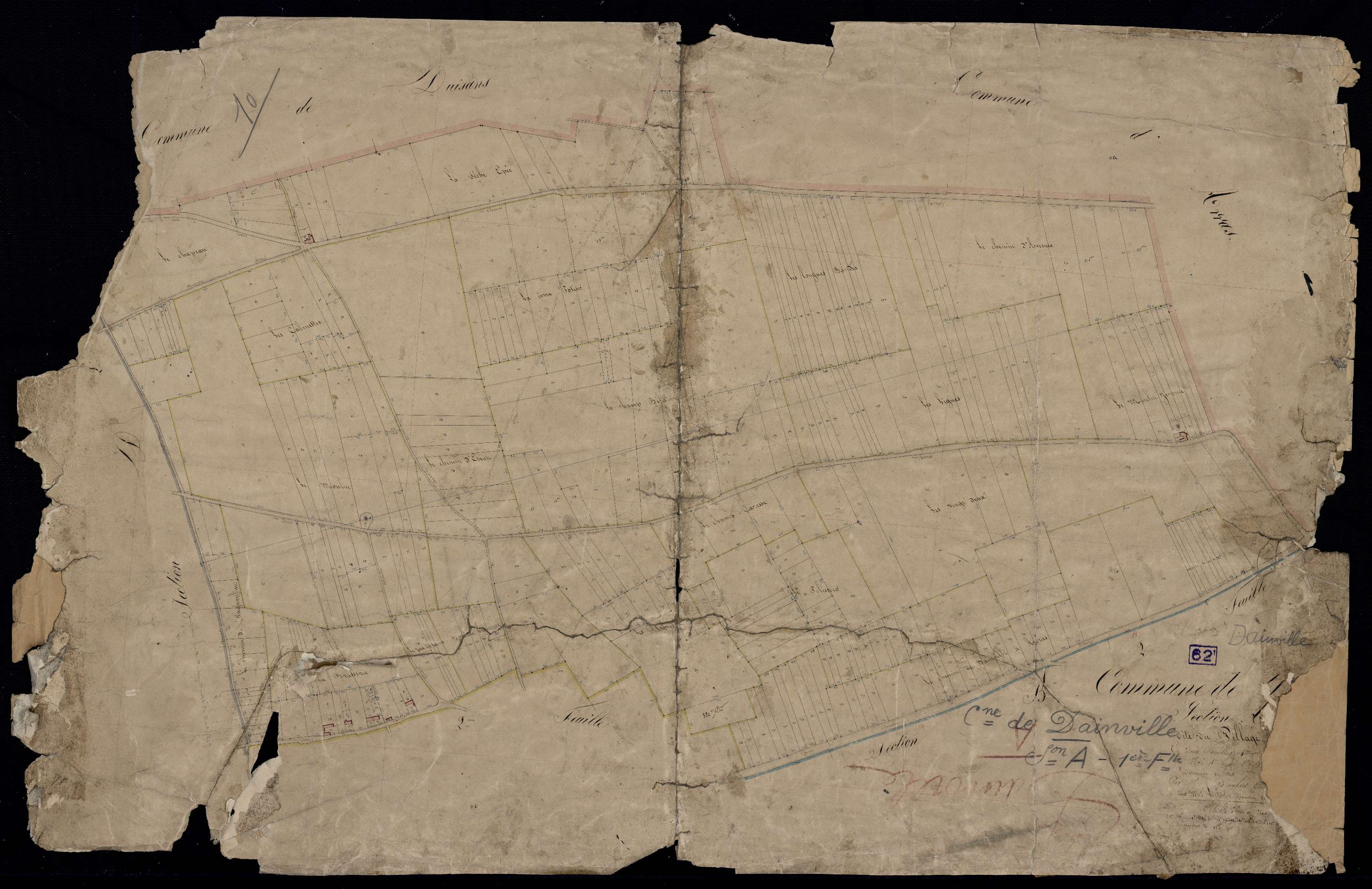 Dainville - Section A, 1re feuille