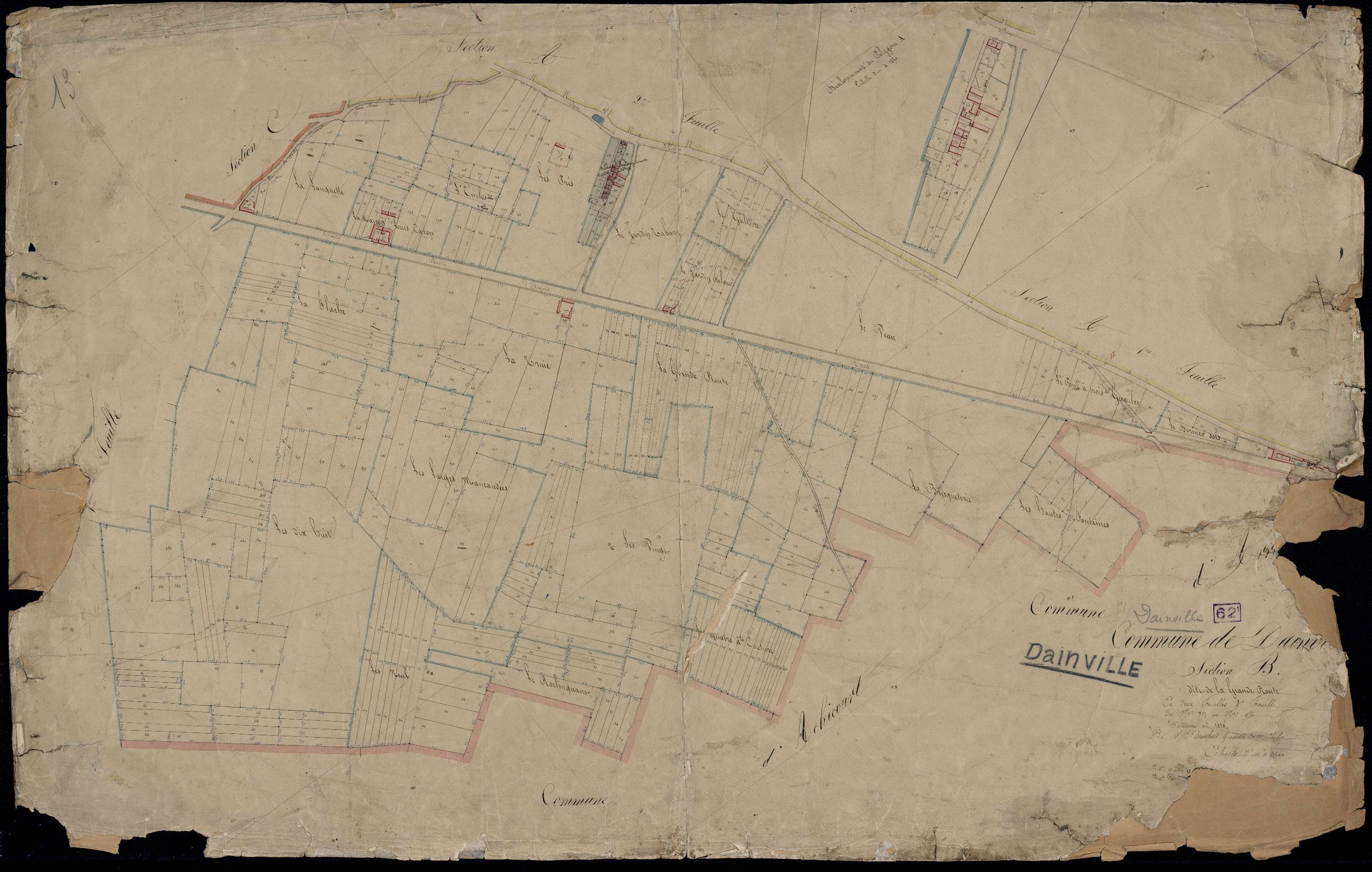 Dainville - Section B, 2e feuille