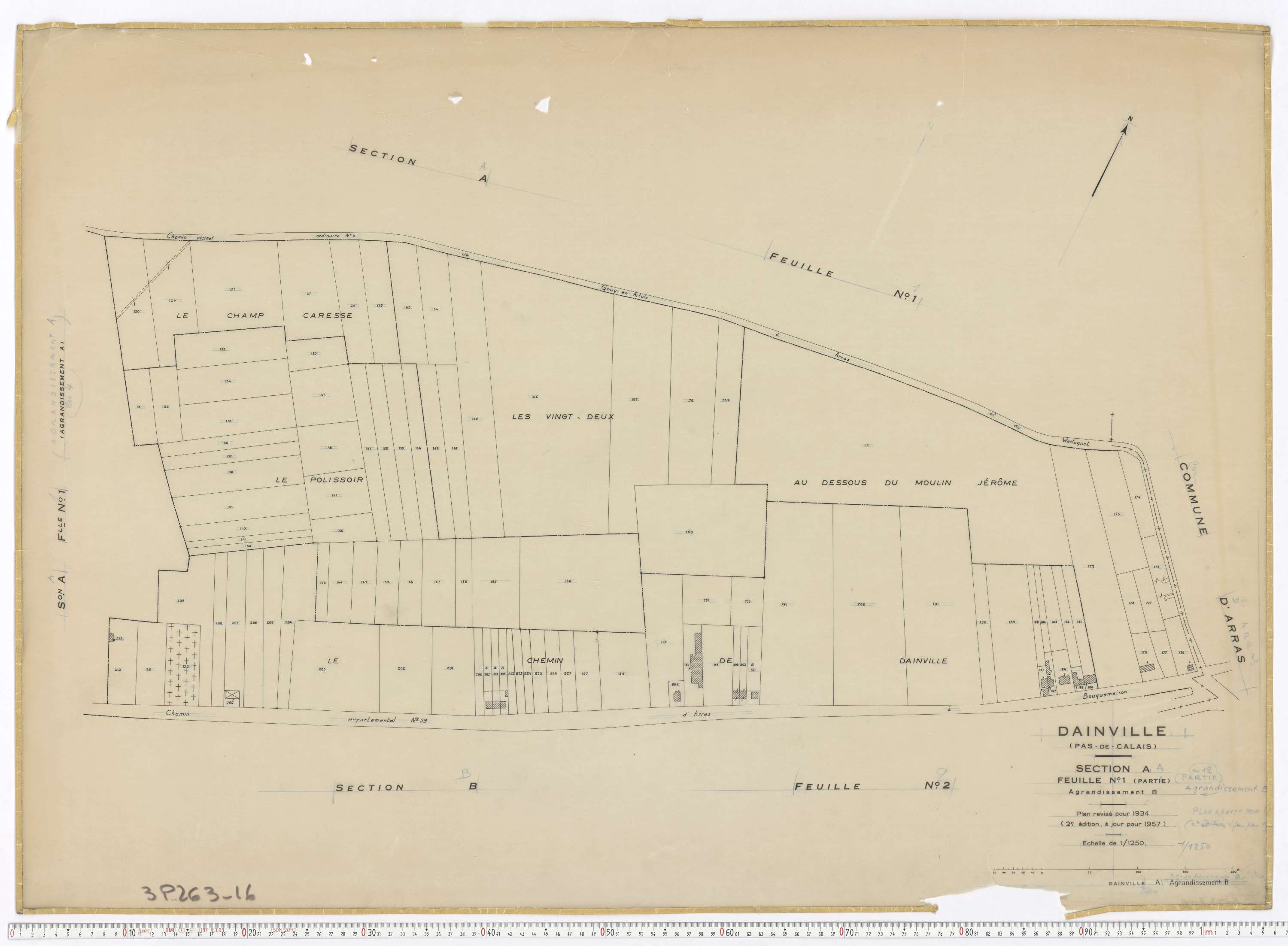 Dainville - Section A, feuille 1.