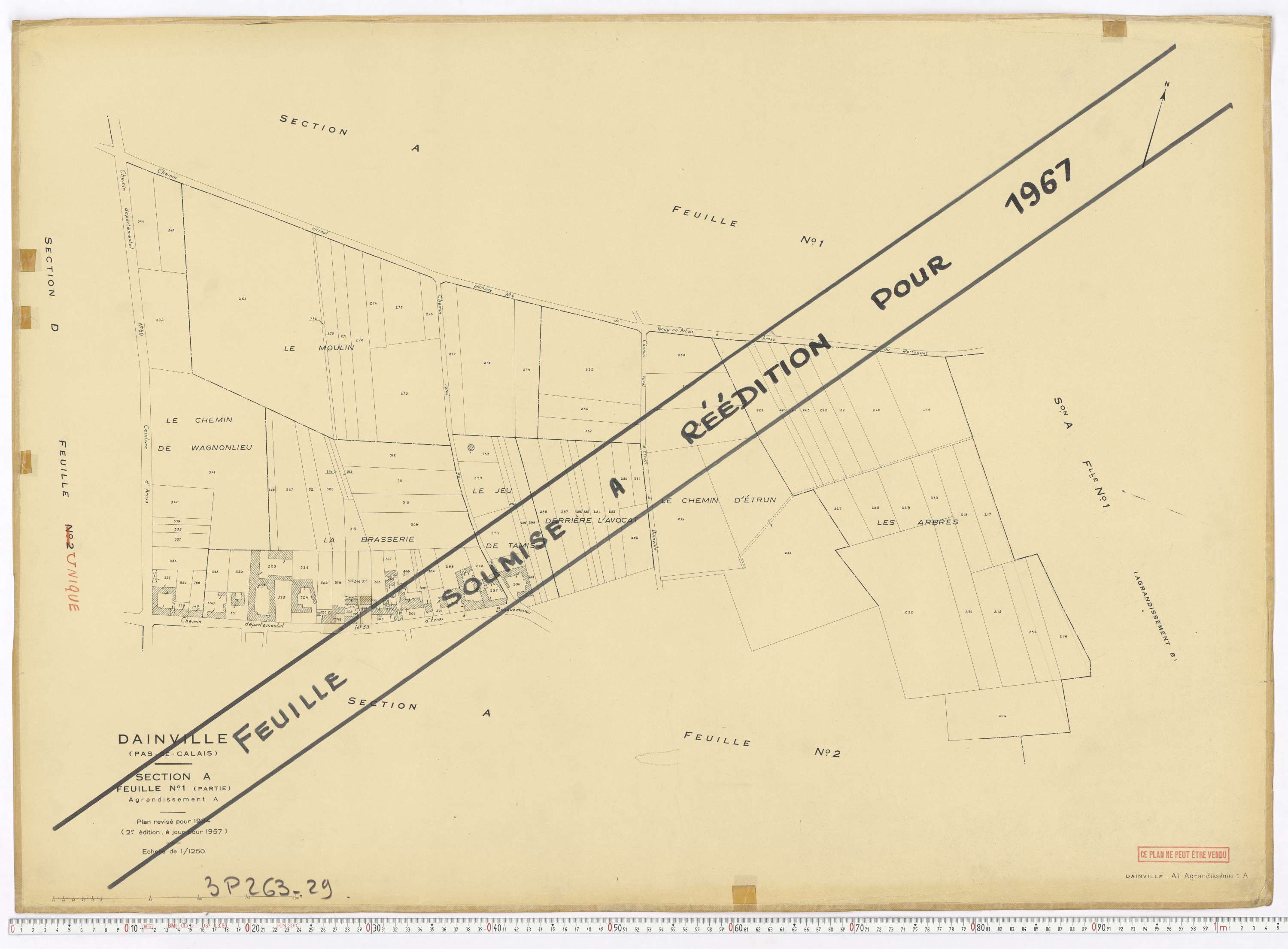 Dainville - Section A, feuille 1.