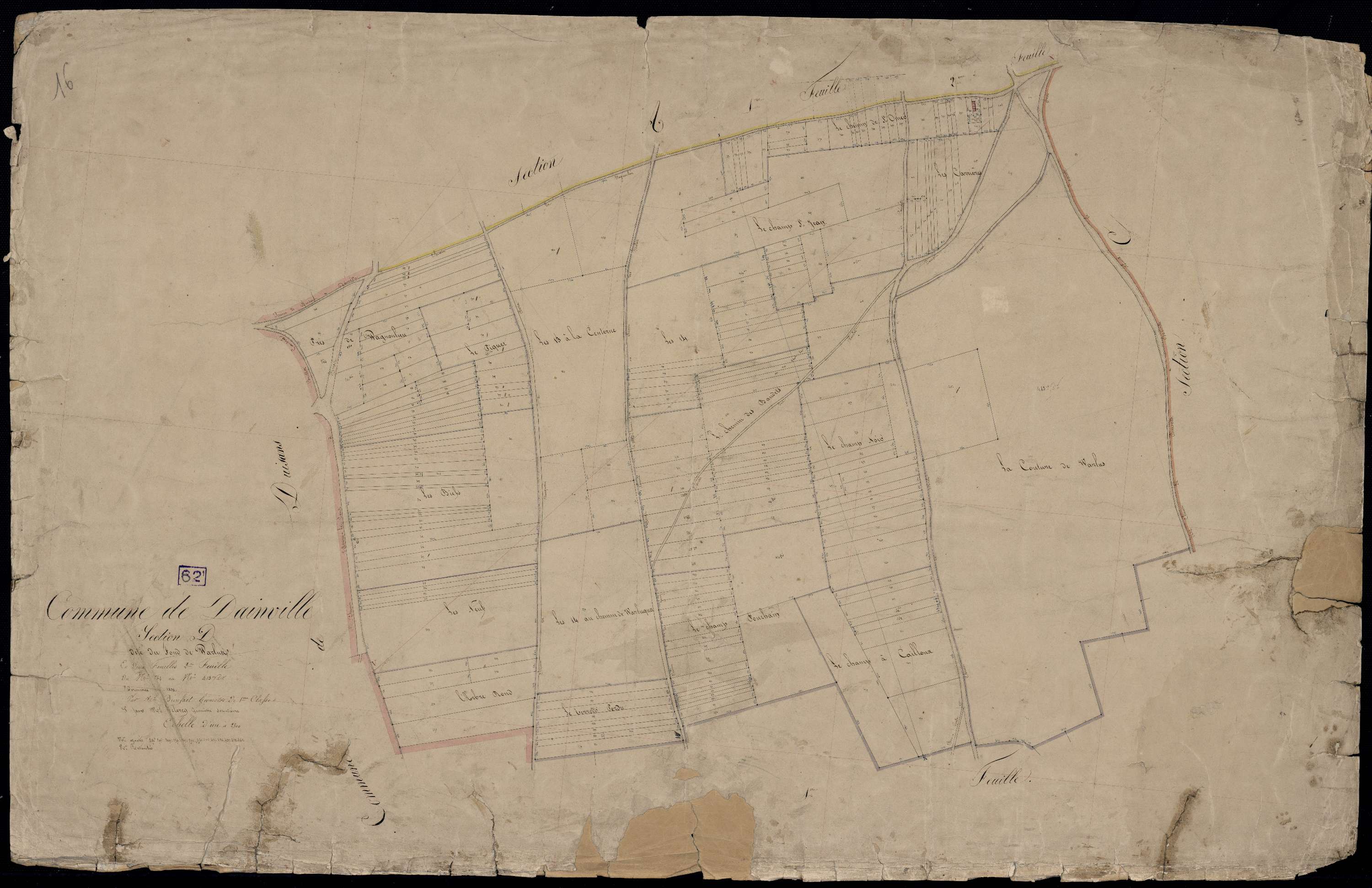 Dainville - Section D, 2e feuille