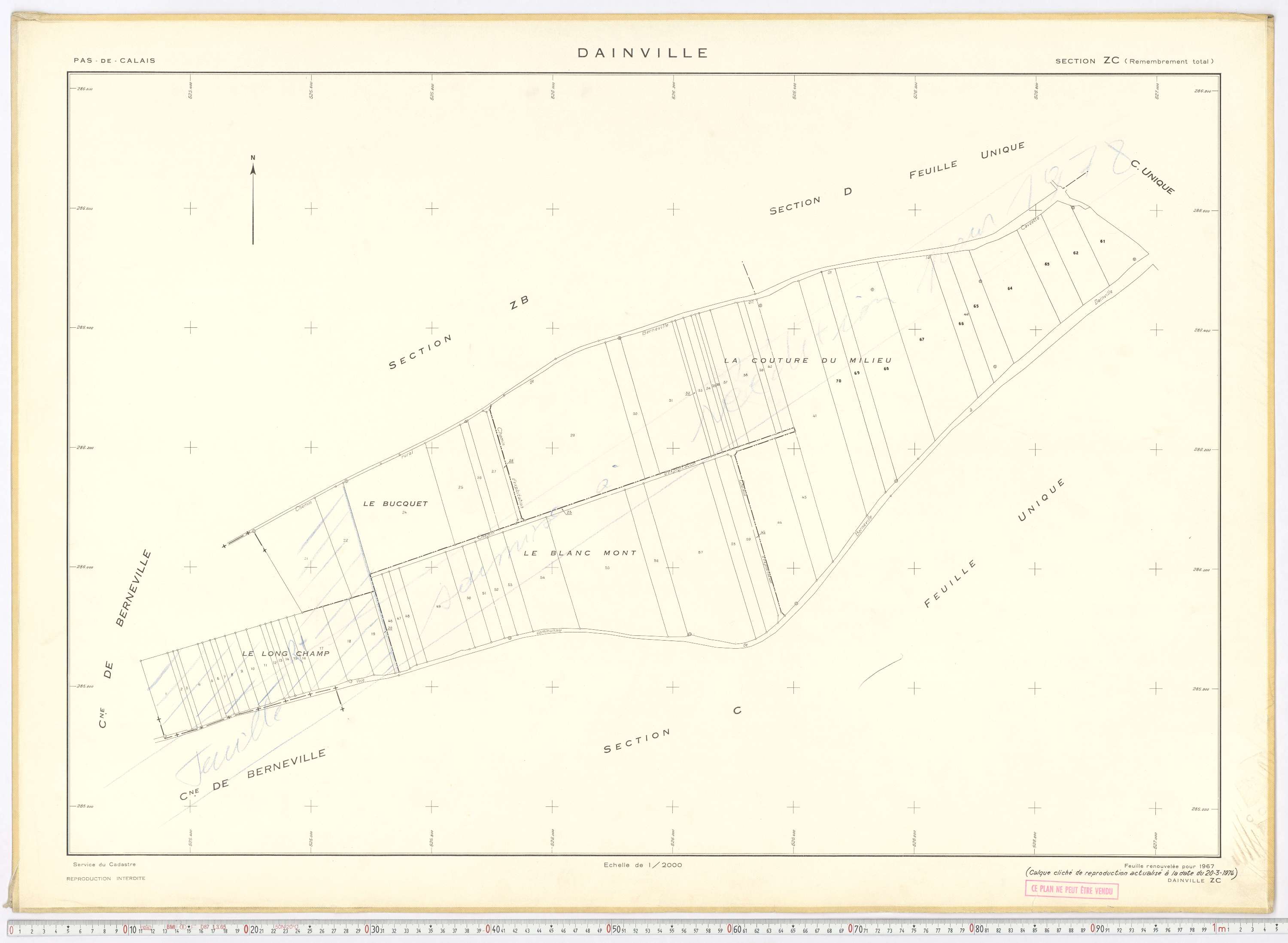 Dainville - Section ZC.