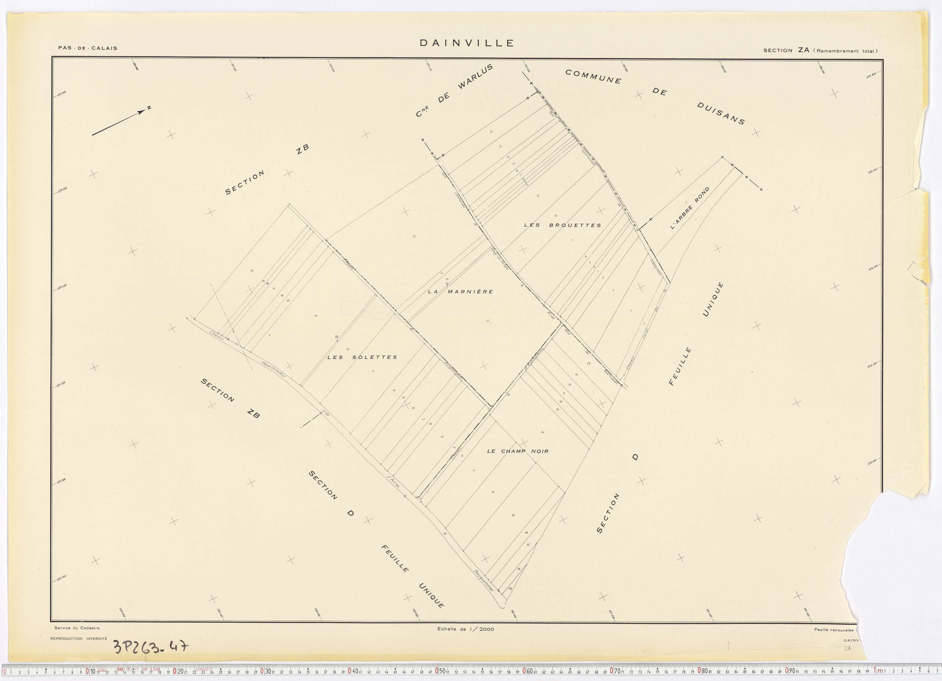 Dainville - Section ZA.