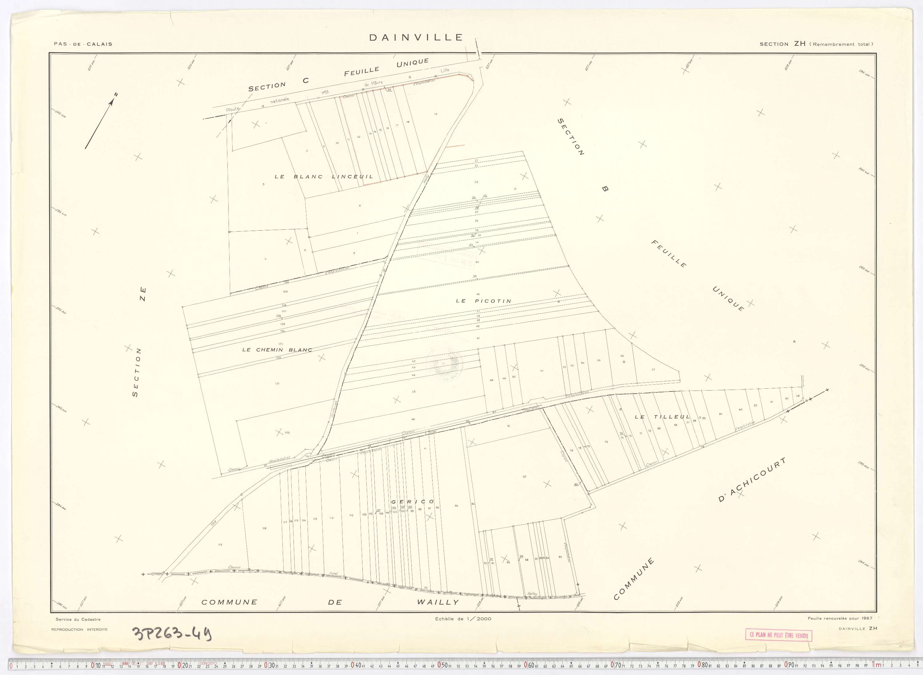Dainville - Section ZH.