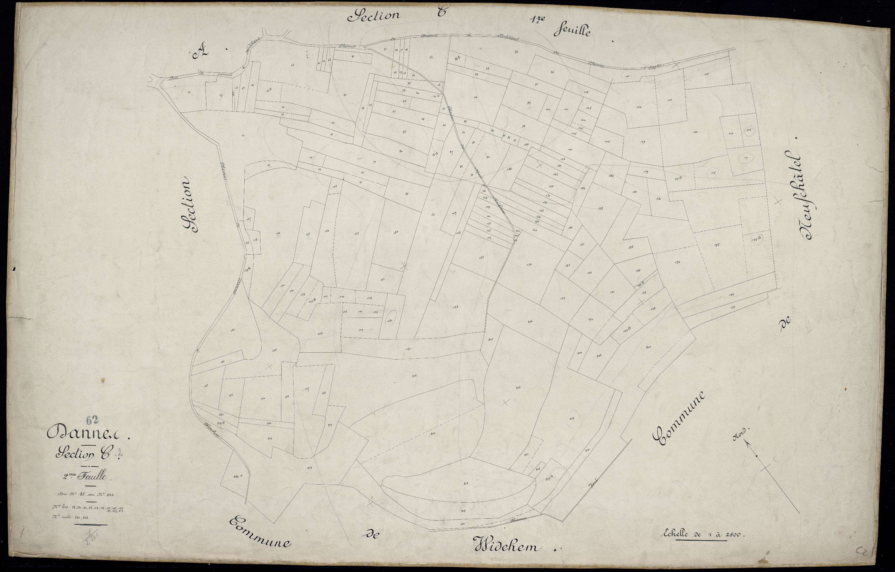 Dannes - Section C, 2e feuille