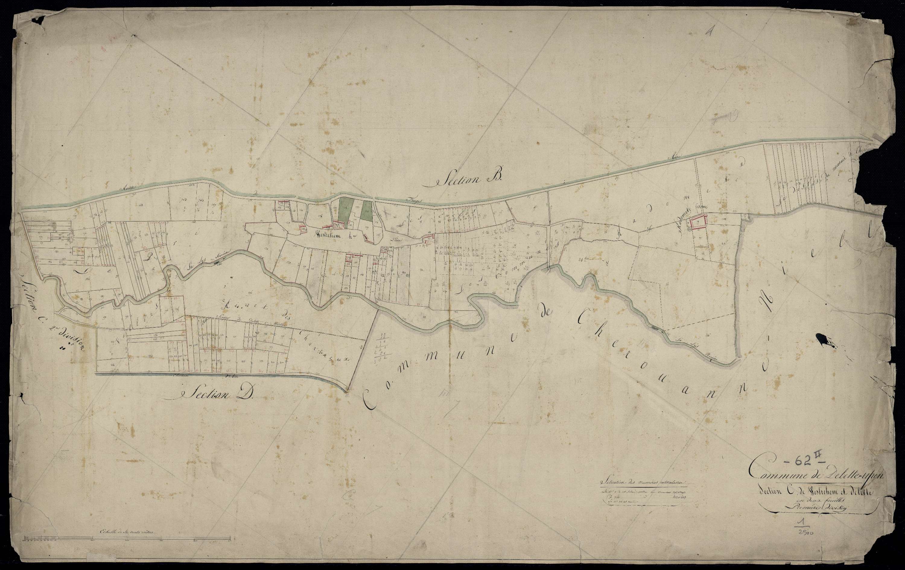 Delettes - Section C, 1re feuille
