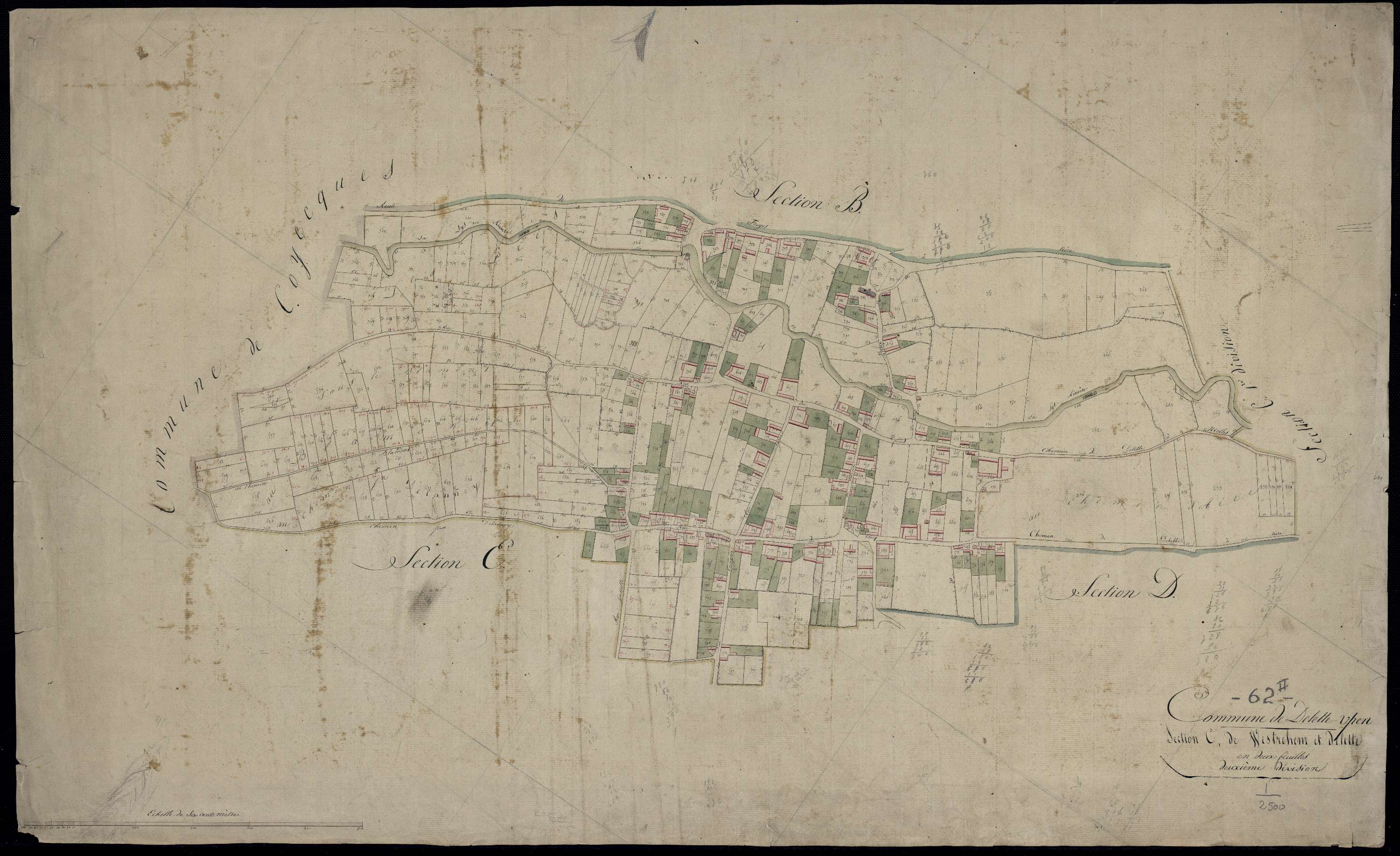 Delettes - Section C, 2e feuille