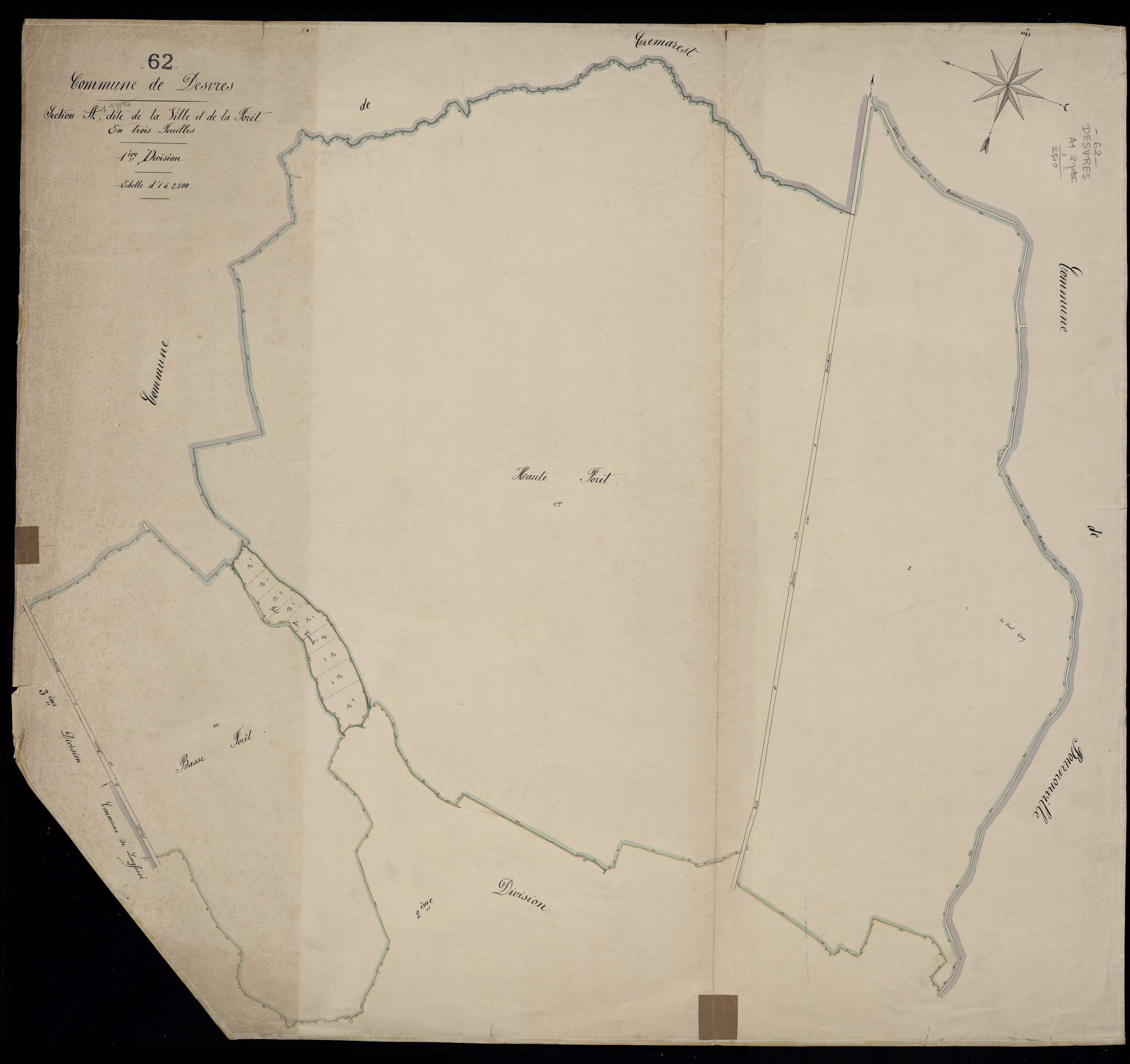 Desvres - Section A, 1re feuille