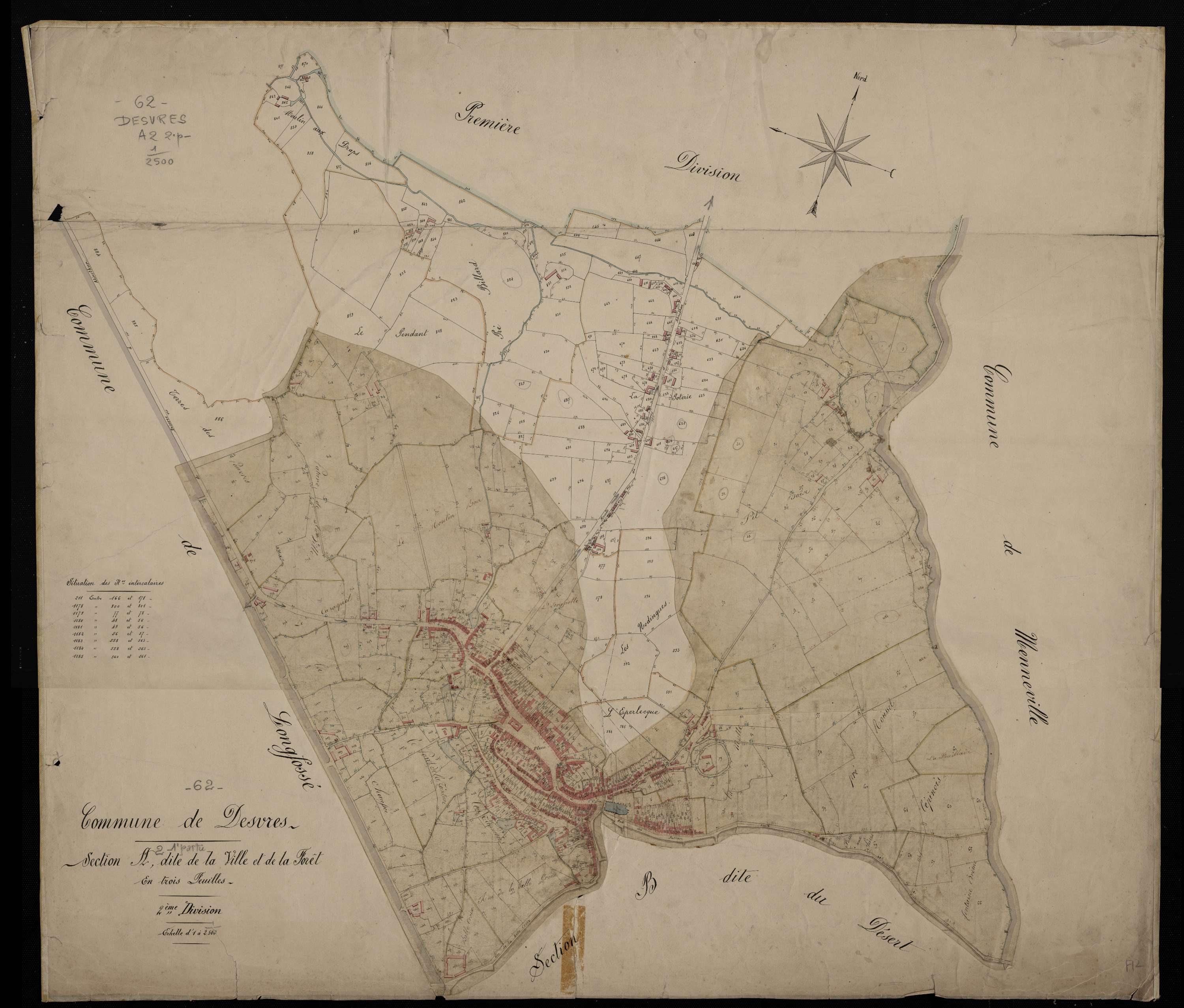 Desvres - Section A, 2e feuille