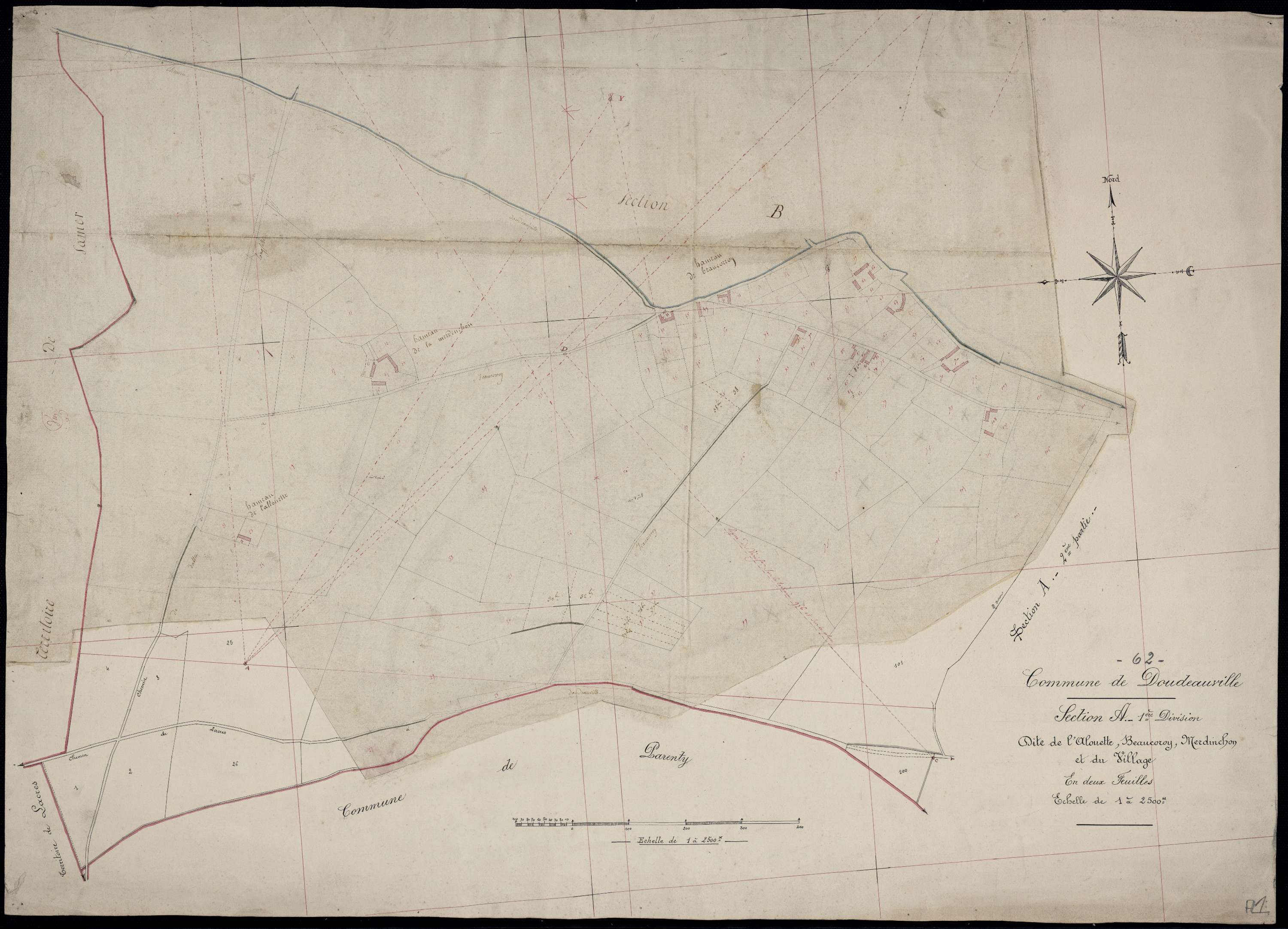 Doudeauville - Section A, 1re feuille