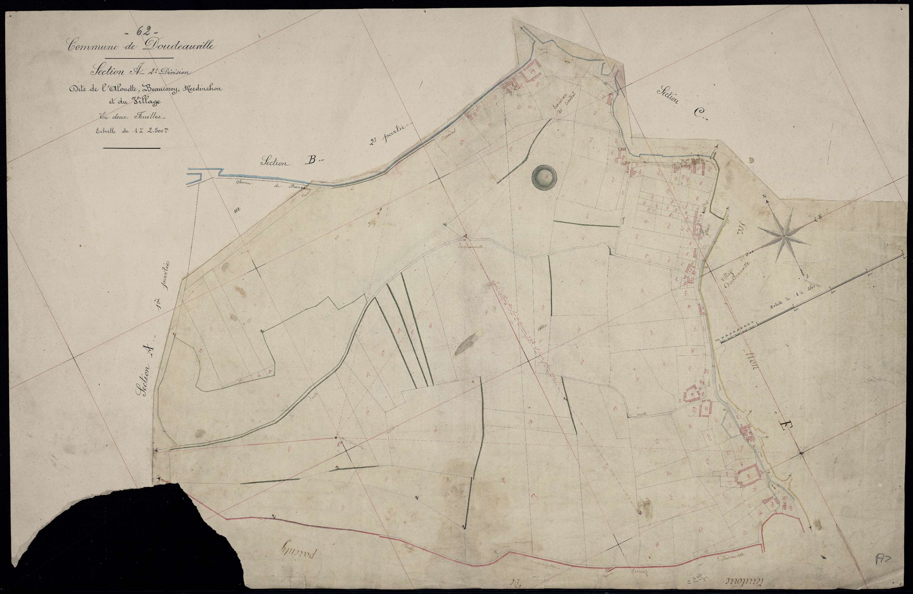 Doudeauville - Section A, 2e feuille