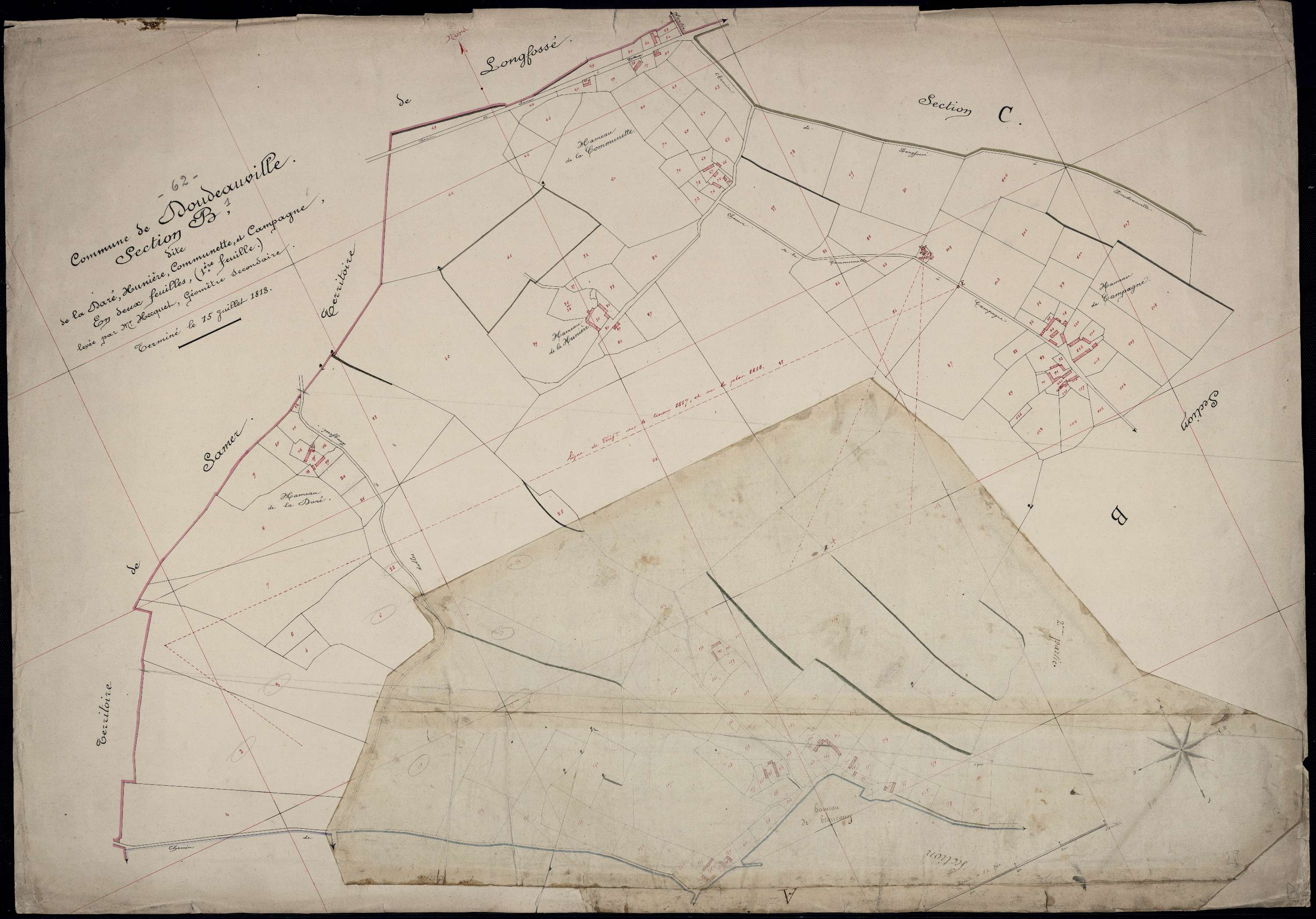 Doudeauville - Section B, 1re feuille