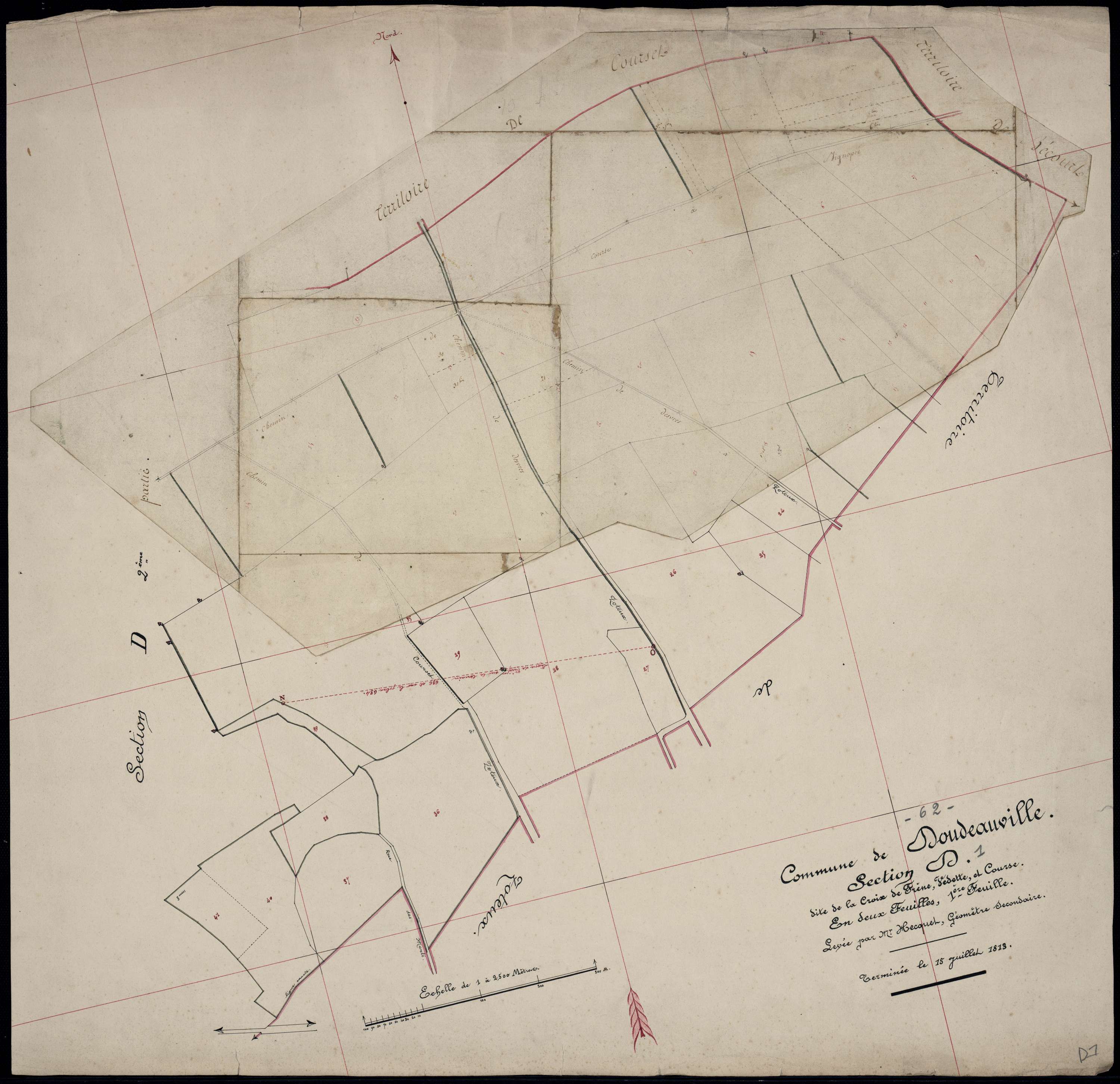 Doudeauville - Section D, 1re feuille