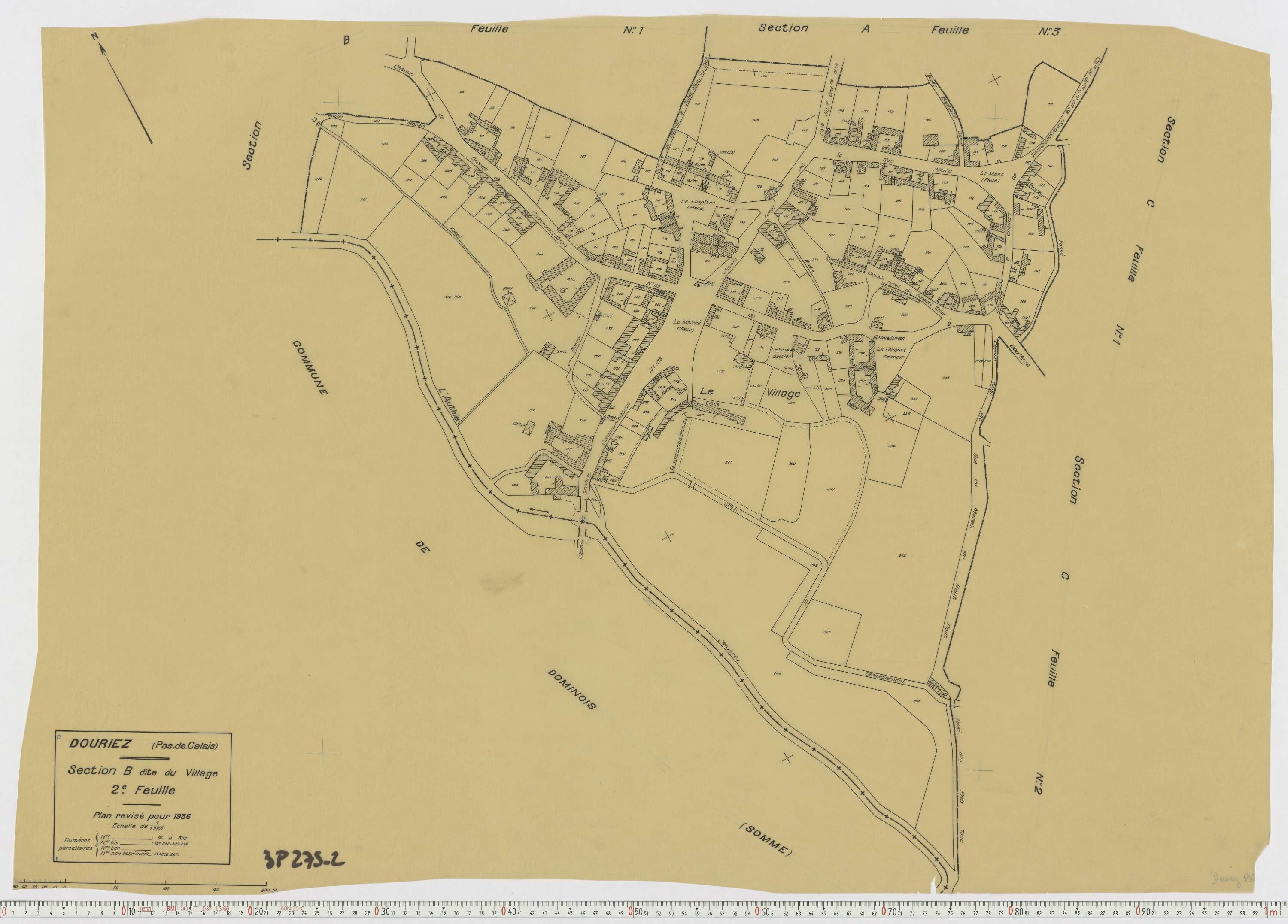 Douriez - Section B, feuille 2.