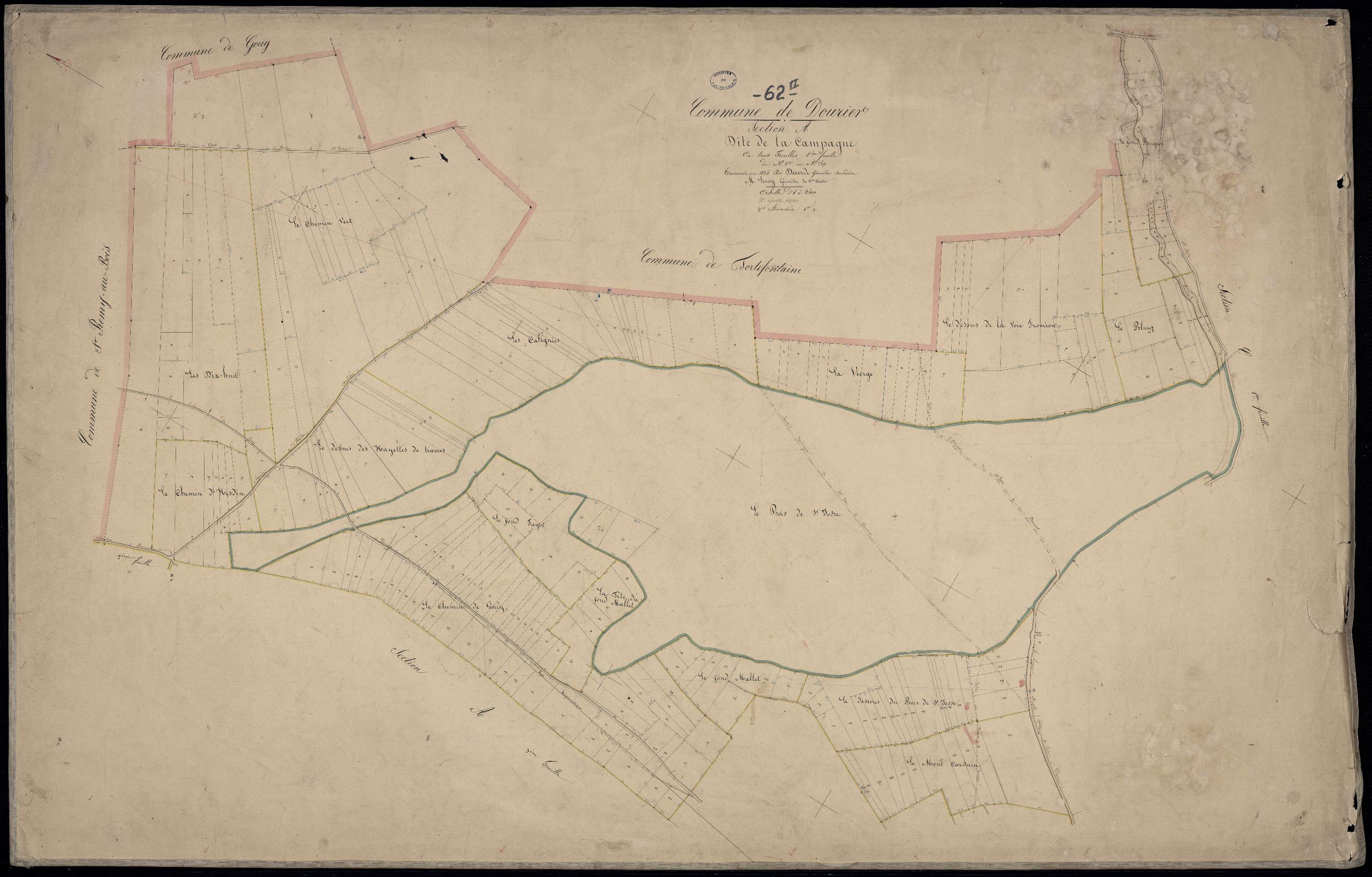 Douriez - Section A, 1re feuille