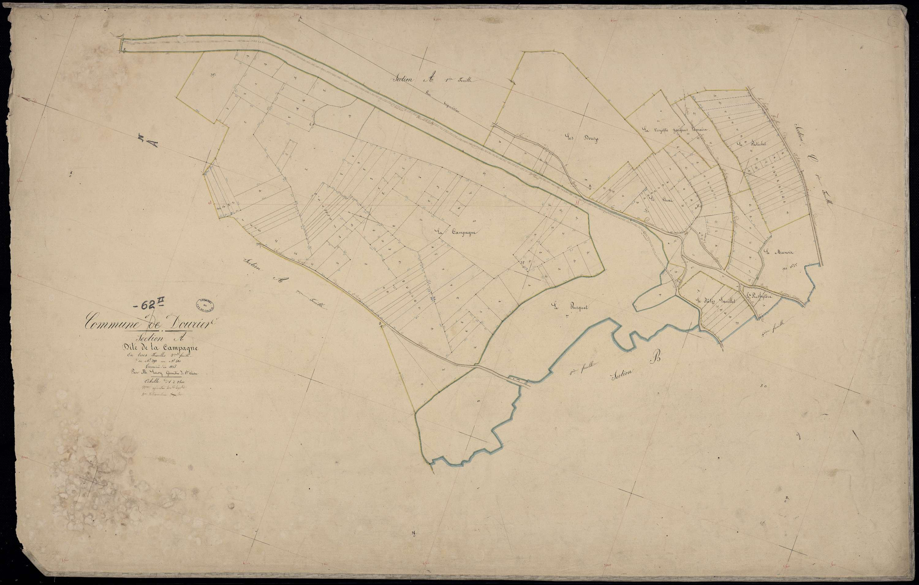 Douriez - Section A, 3e feuille