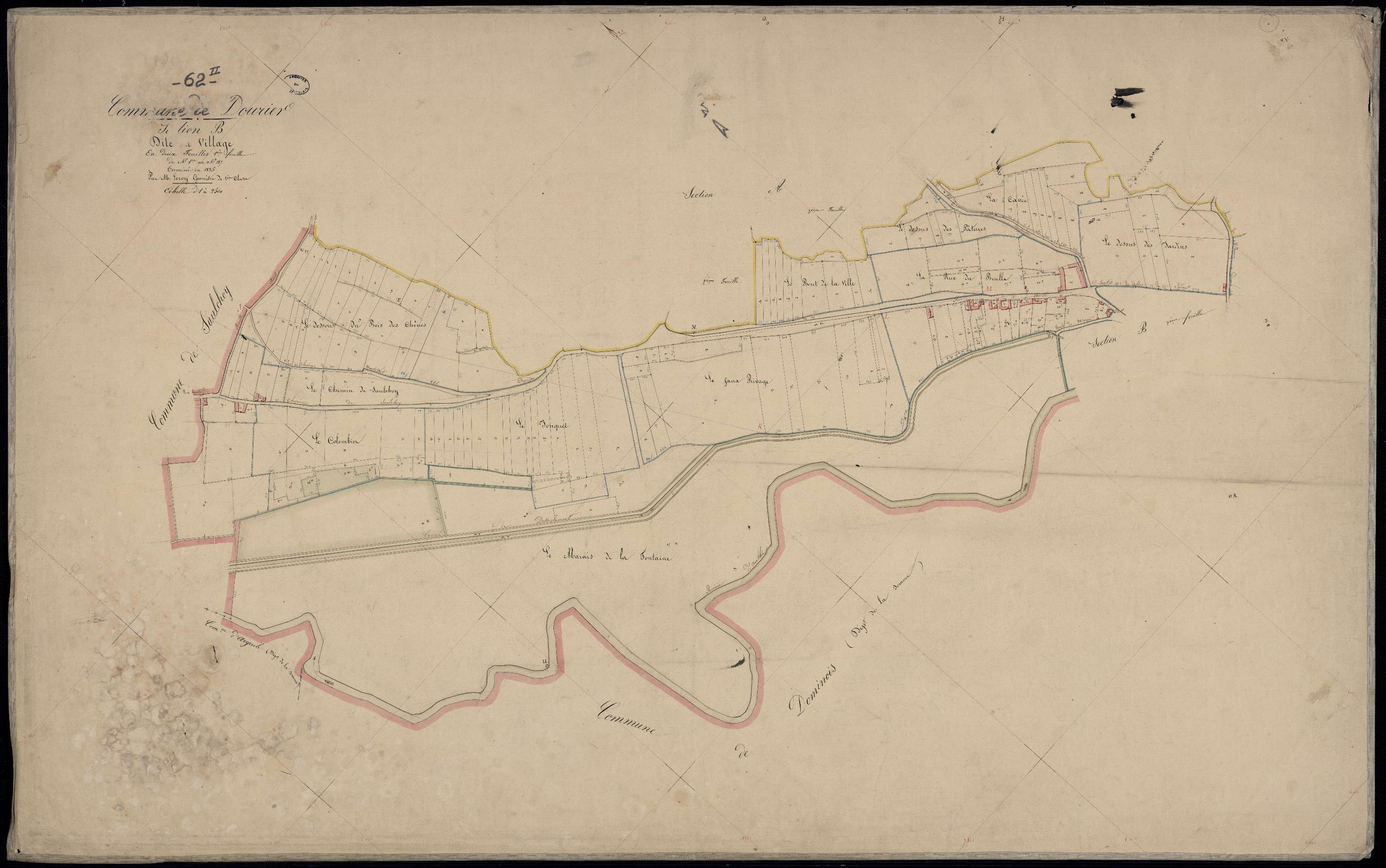 Douriez - Section B, 1re feuille