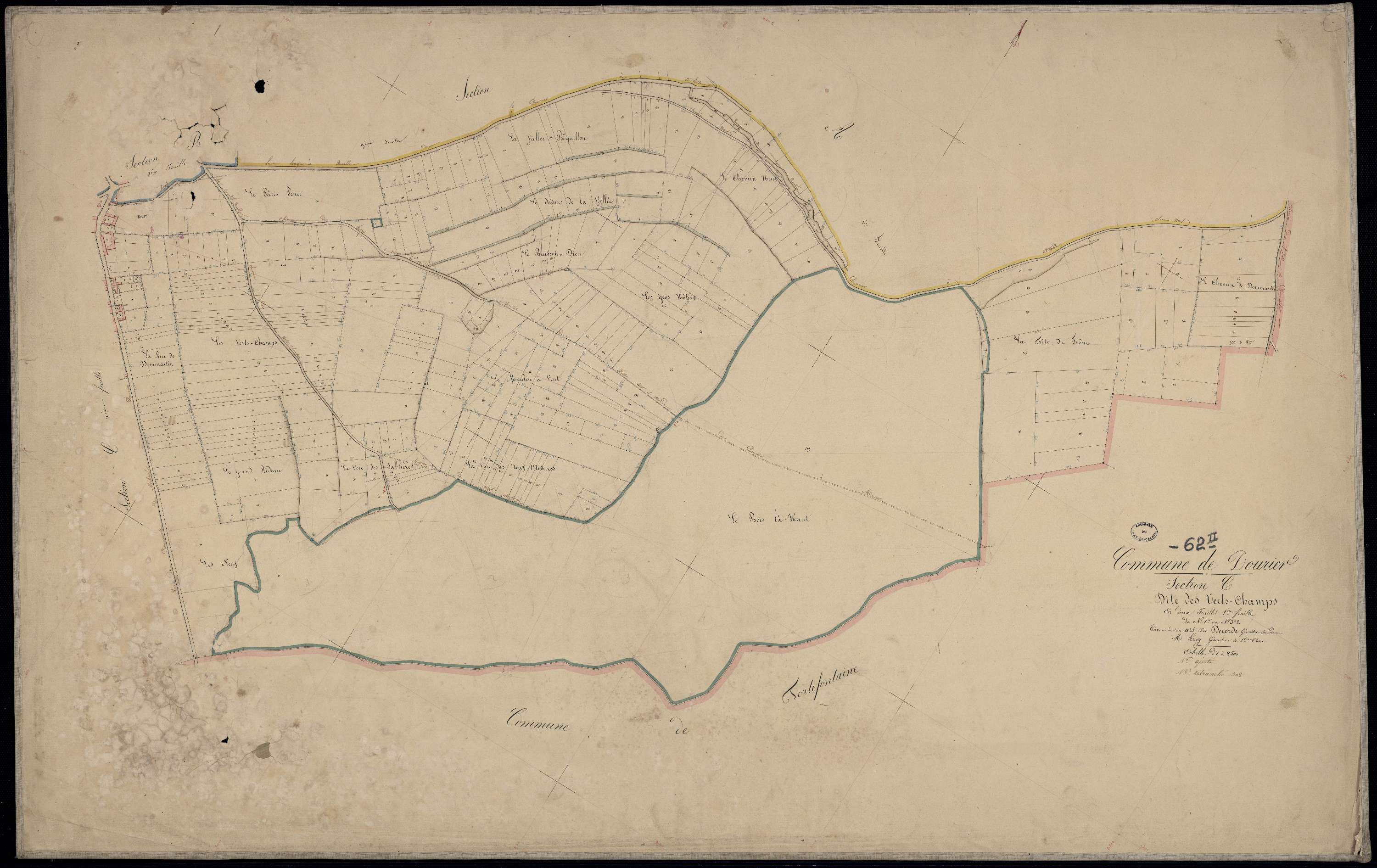 Douriez - Section C, 1re feuille