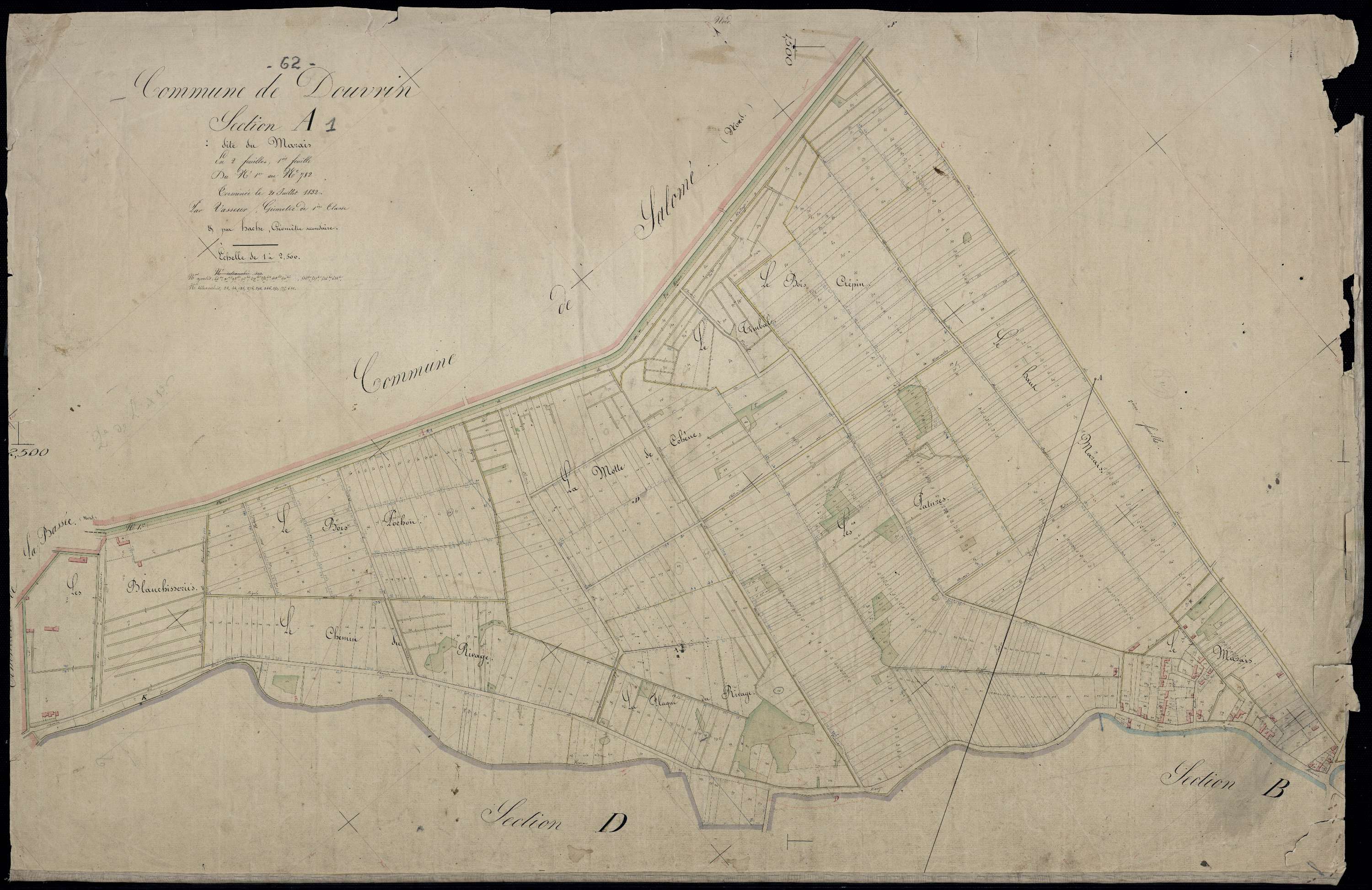 Douvrin - Section A, 1re feuille