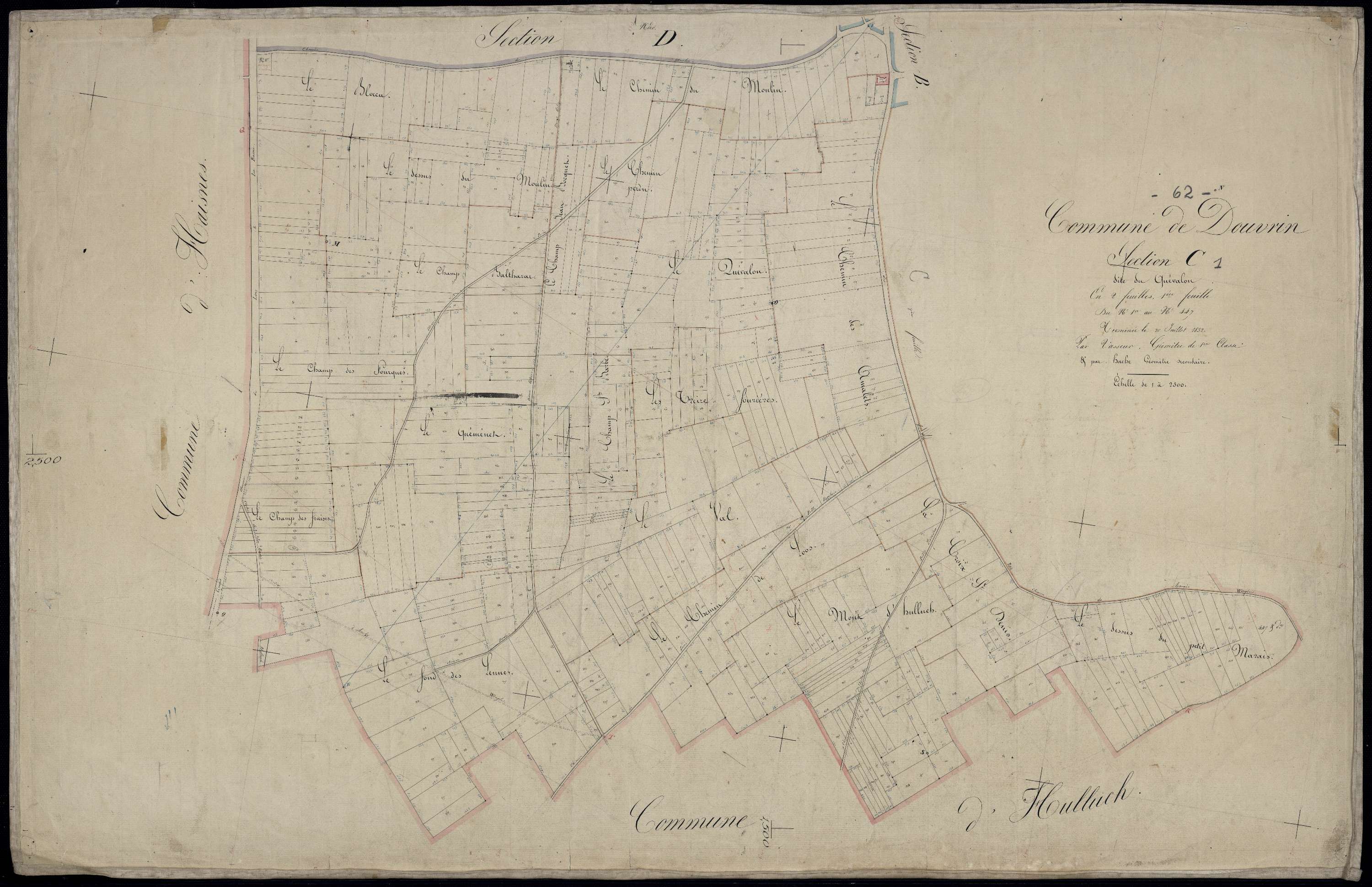 Douvrin - Section C, 1re feuille