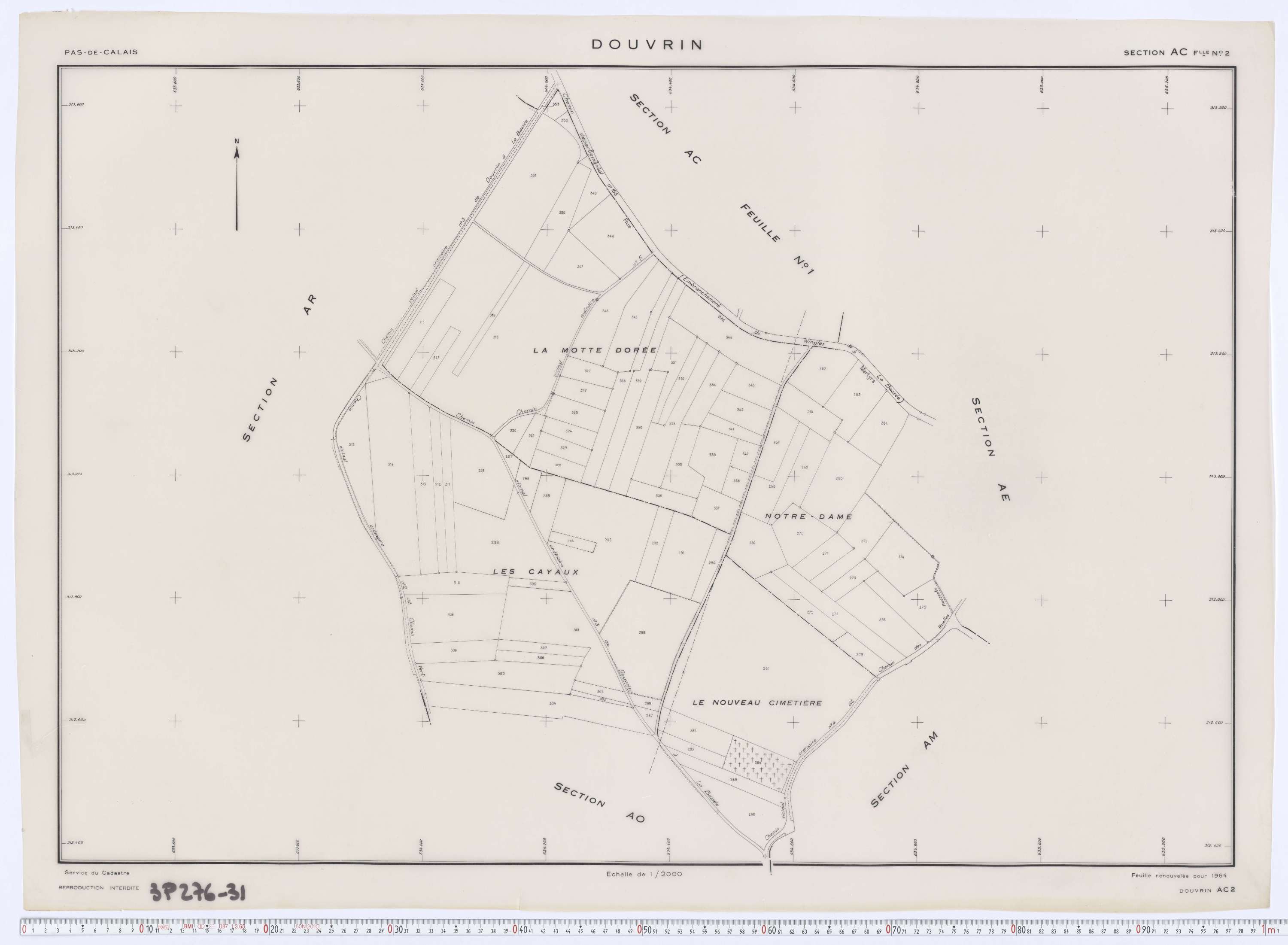 Douvrin - Section AC, feuille 2.