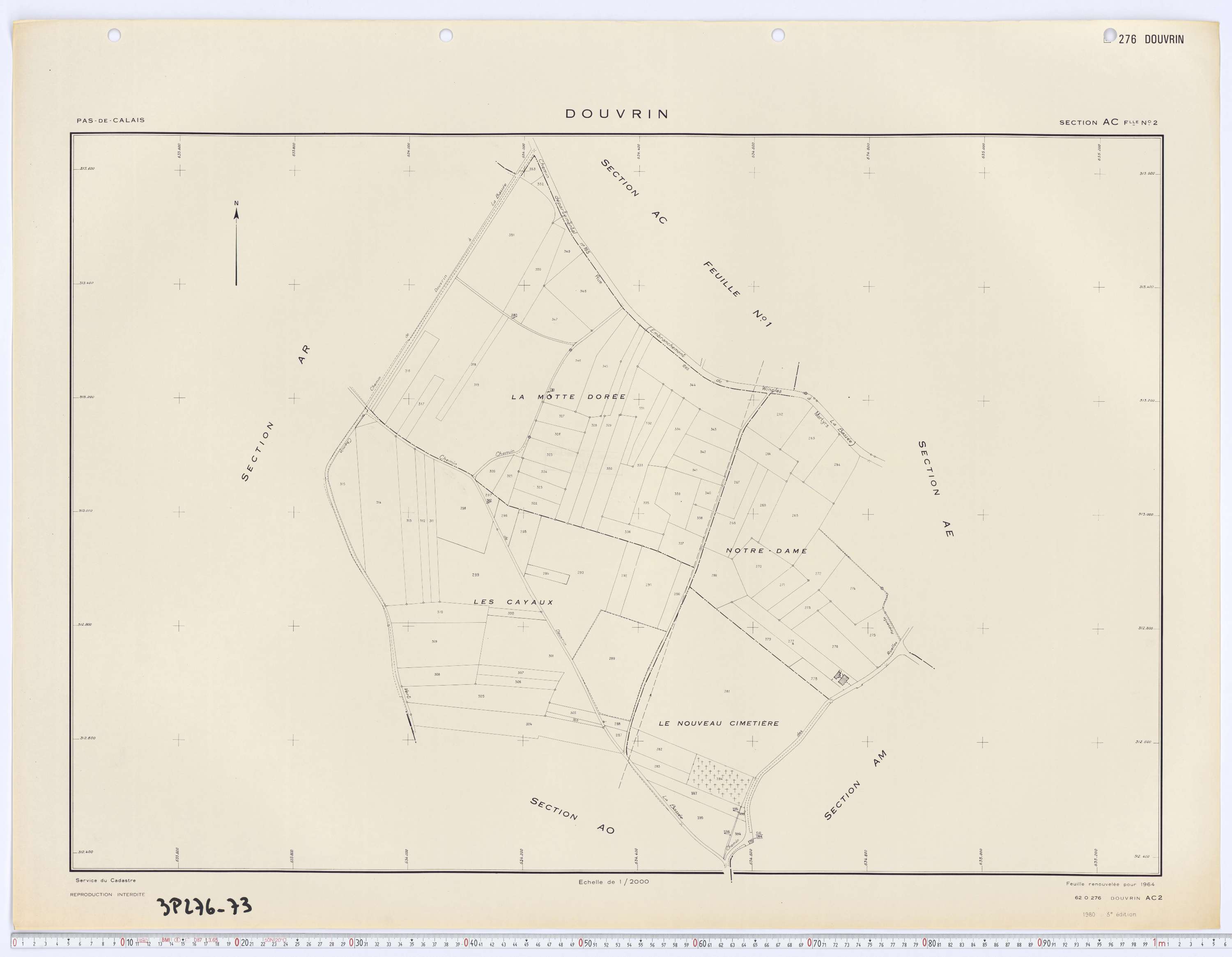 Douvrin - Section AC, feuille 2.