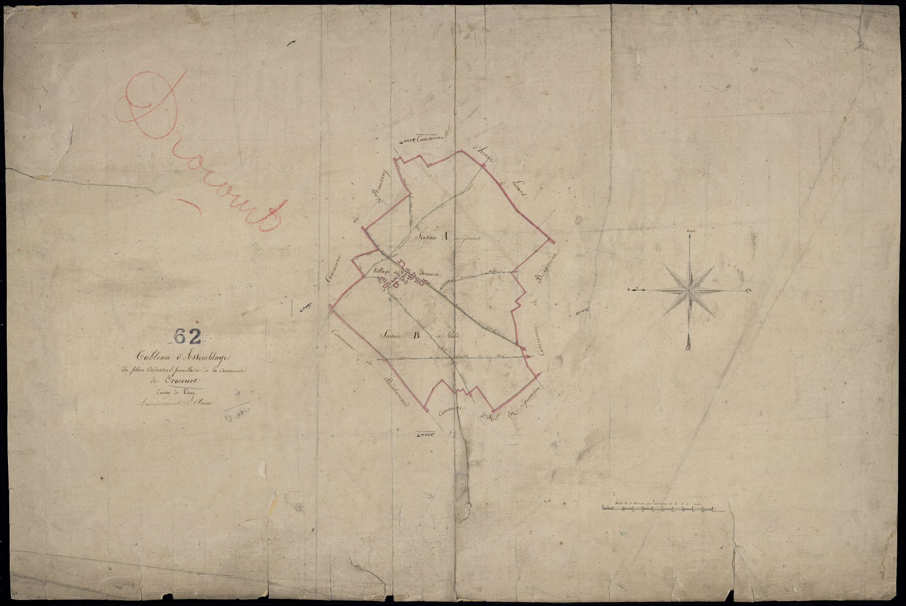 Drocourt - Tableau d'assemblage