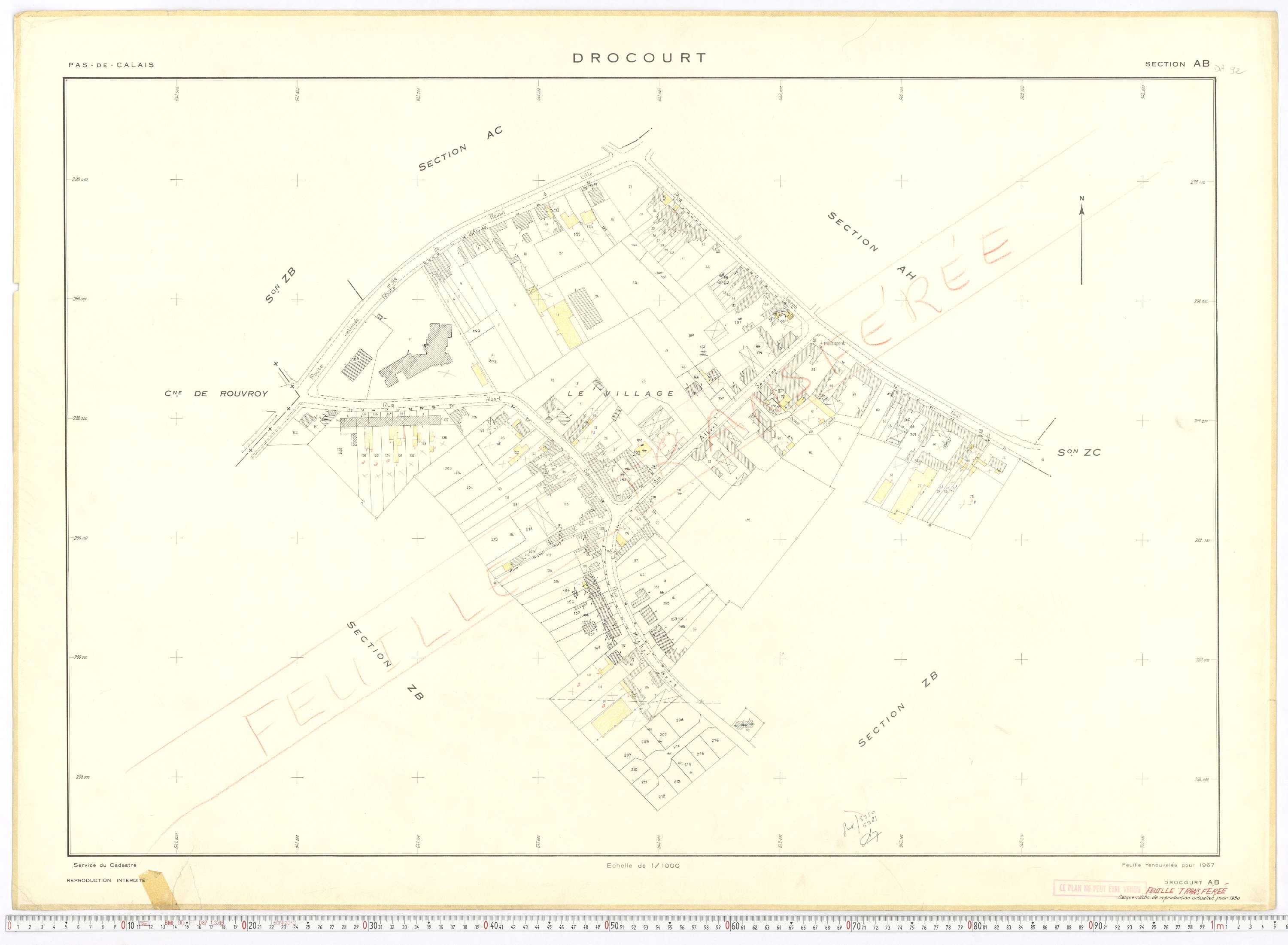 Drocourt - Section AB.