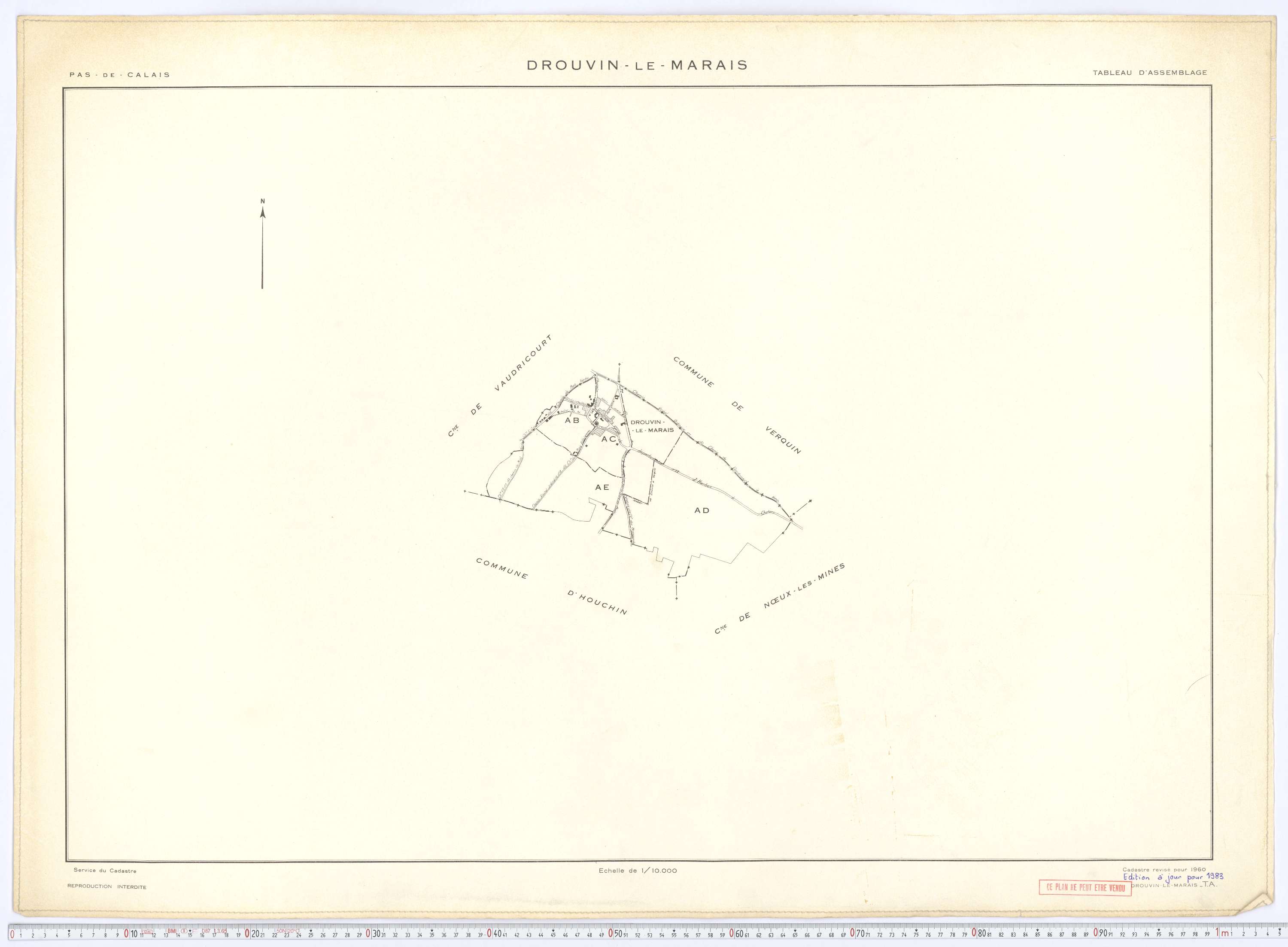 Drouvin-le-Marais - Tableau d'assemblage.
