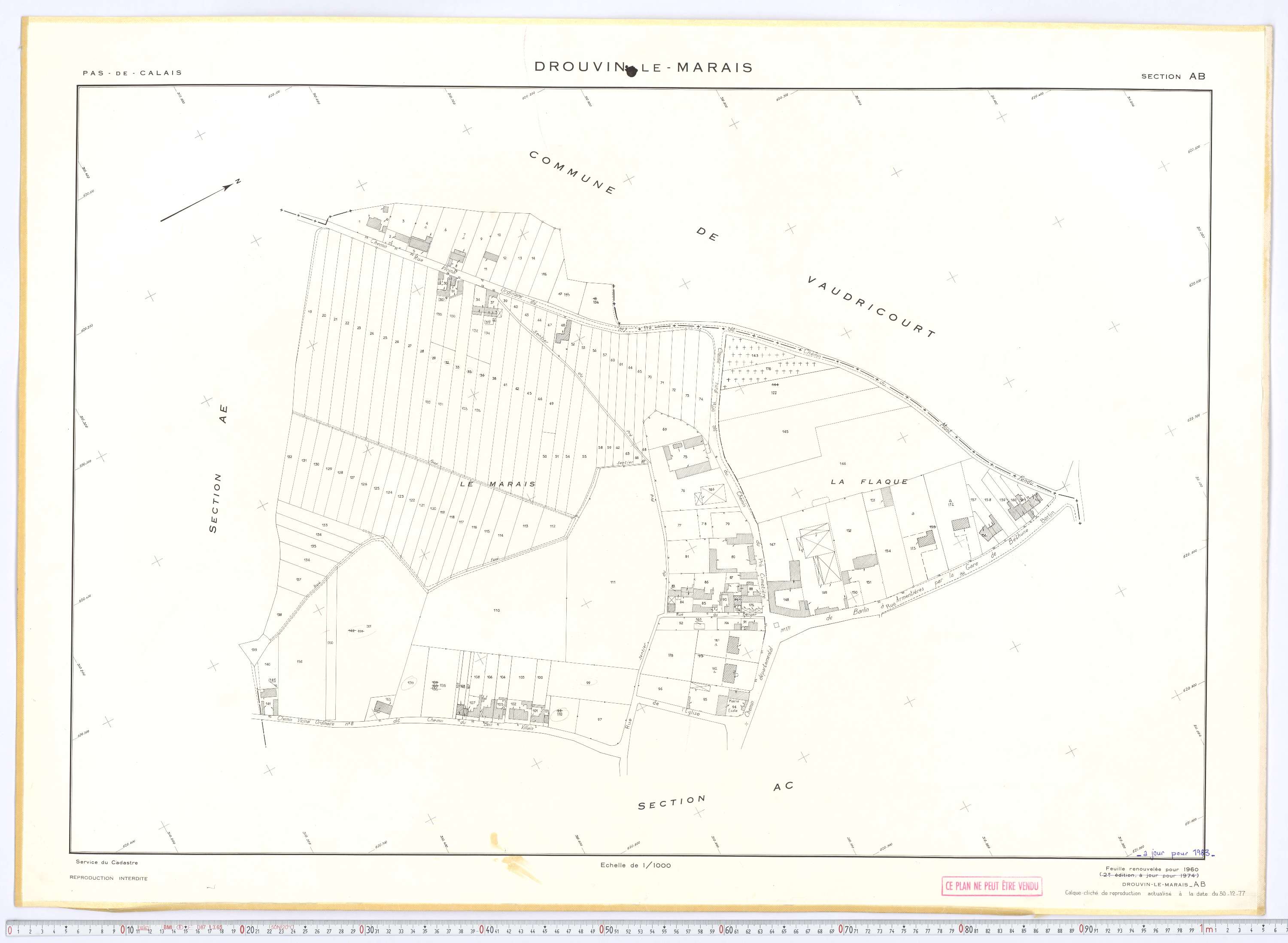 Drouvin-le-Marais - Section AB.