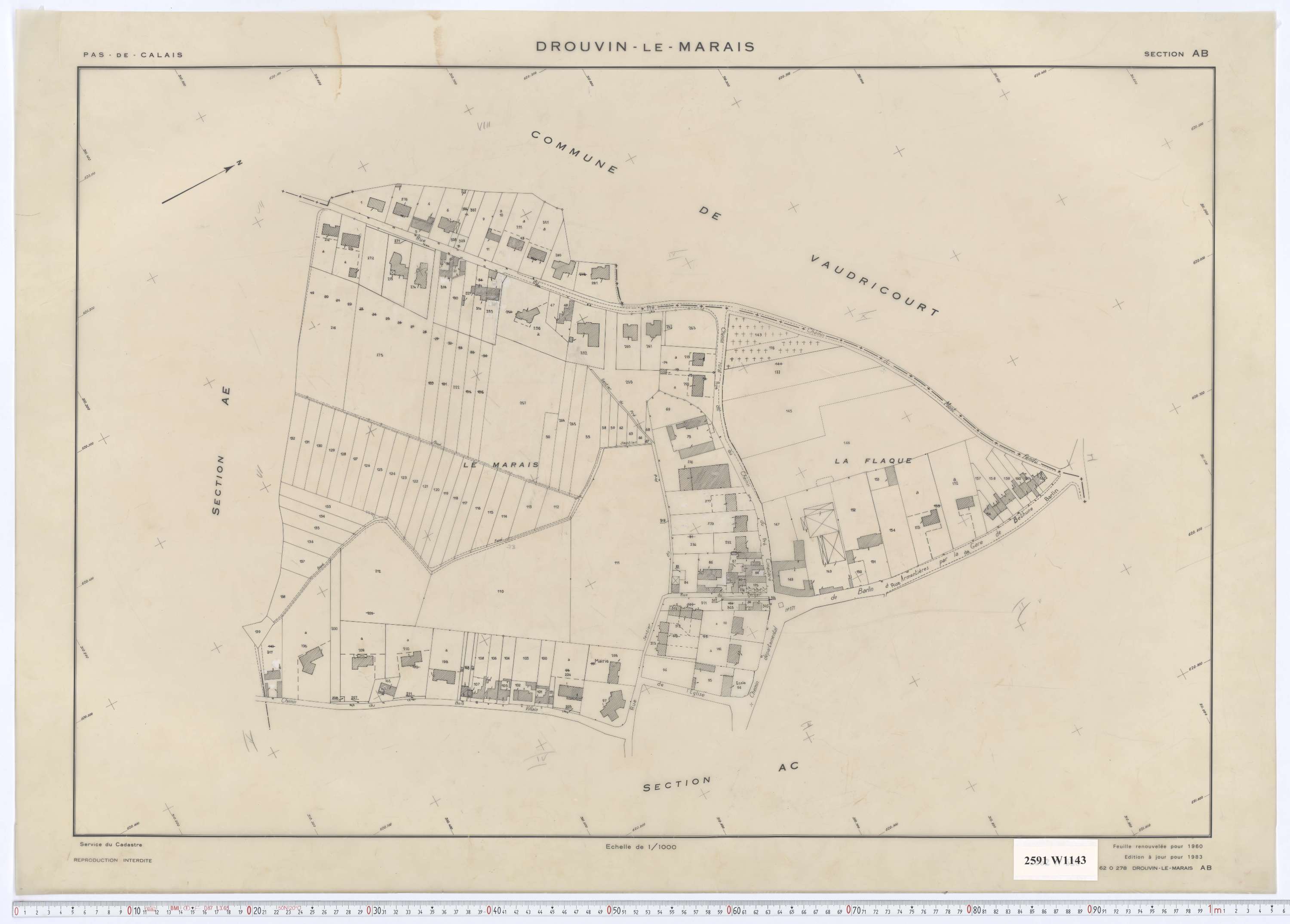 Drouvin-le-Marais - Section AB.