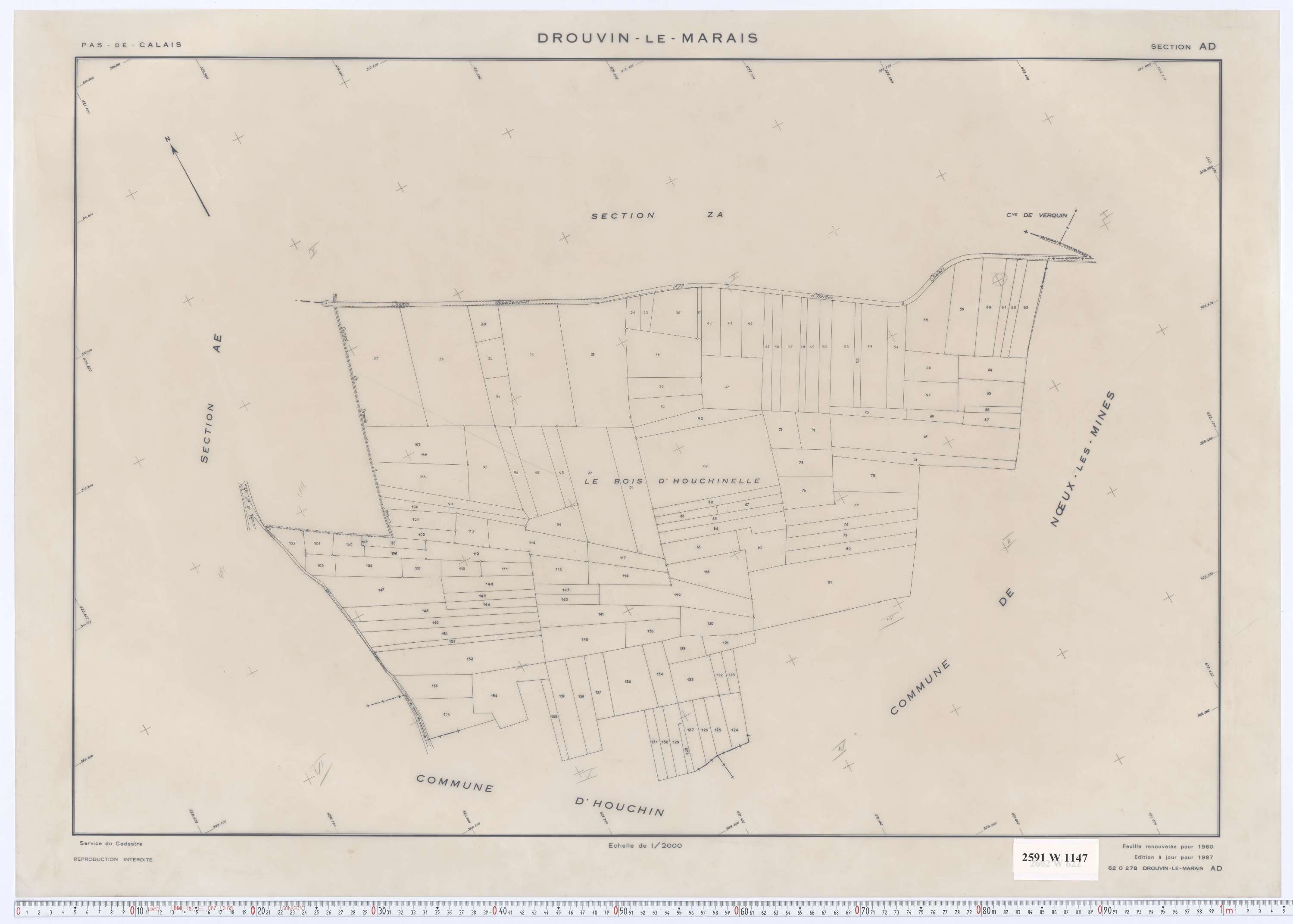 Drouvin-le-Marais - Section AD.