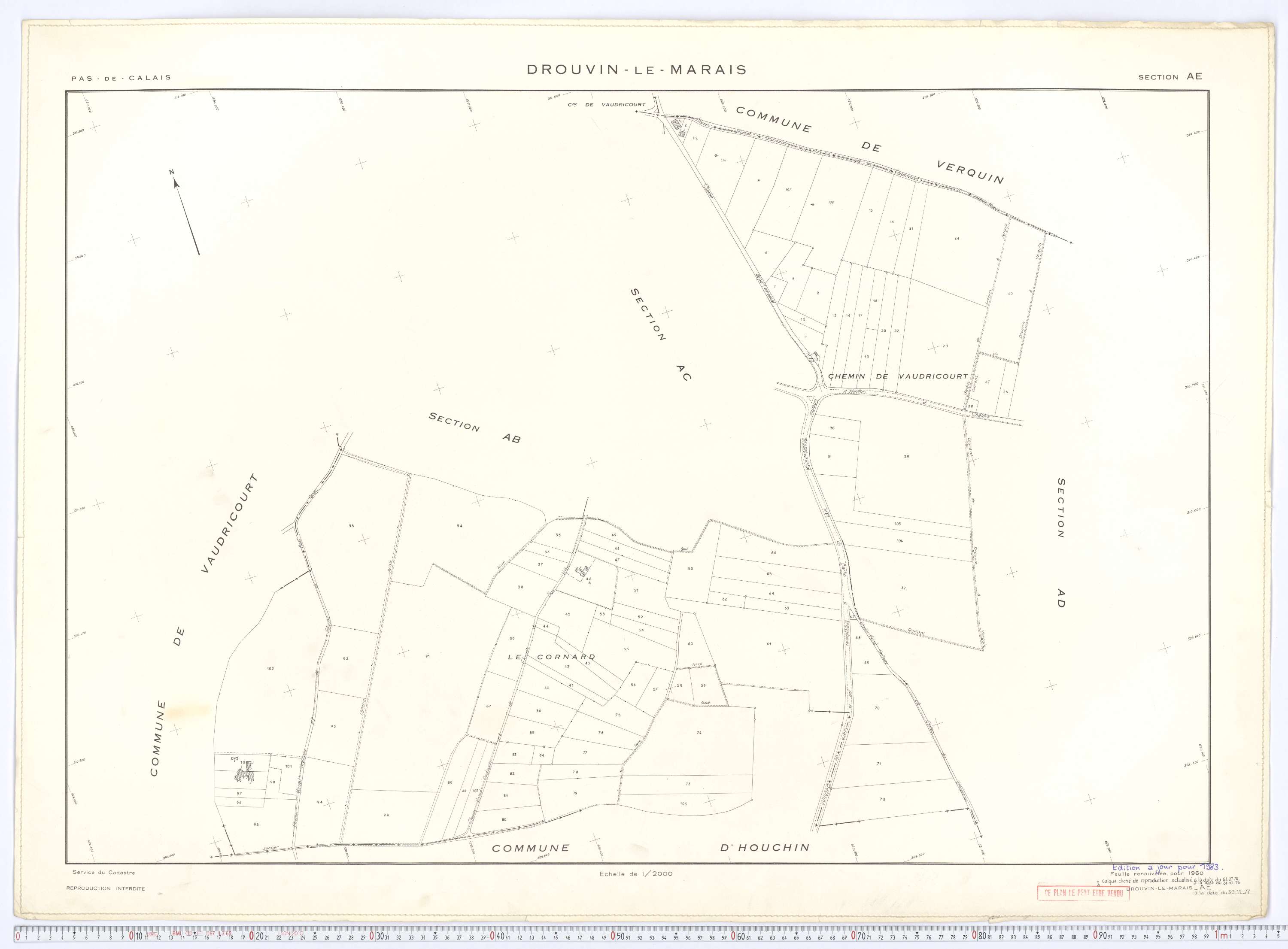 Drouvin-le-Marais - Section AE.
