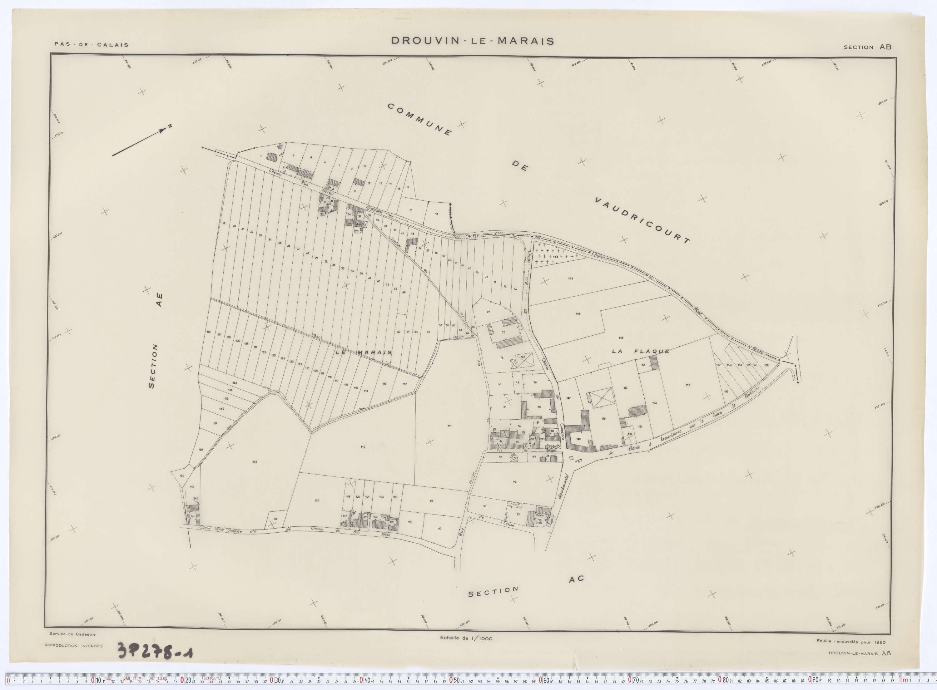 Drouvin-le-Marais - Section AB.
