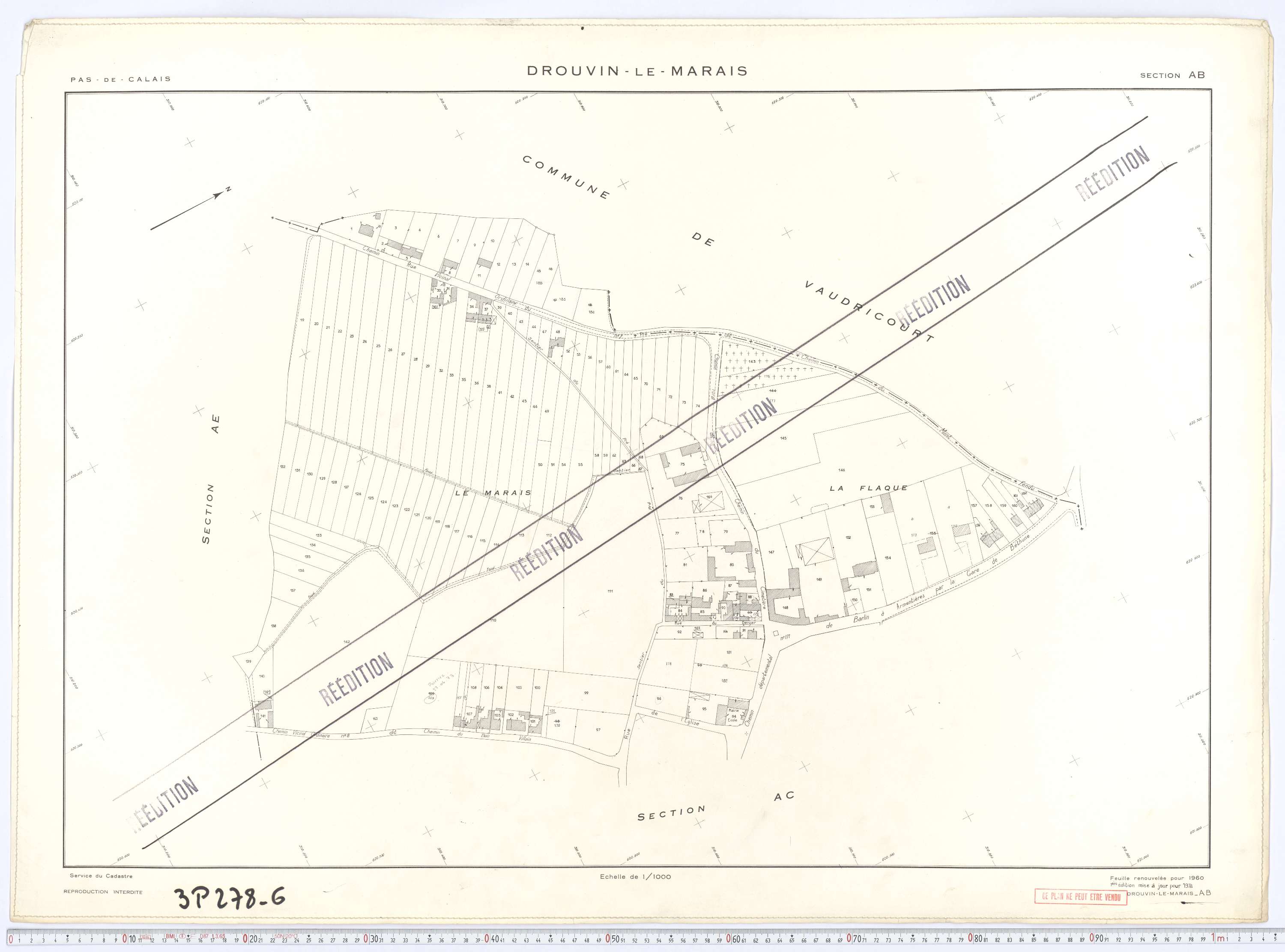 Drouvin-le-Marais - Section AB.