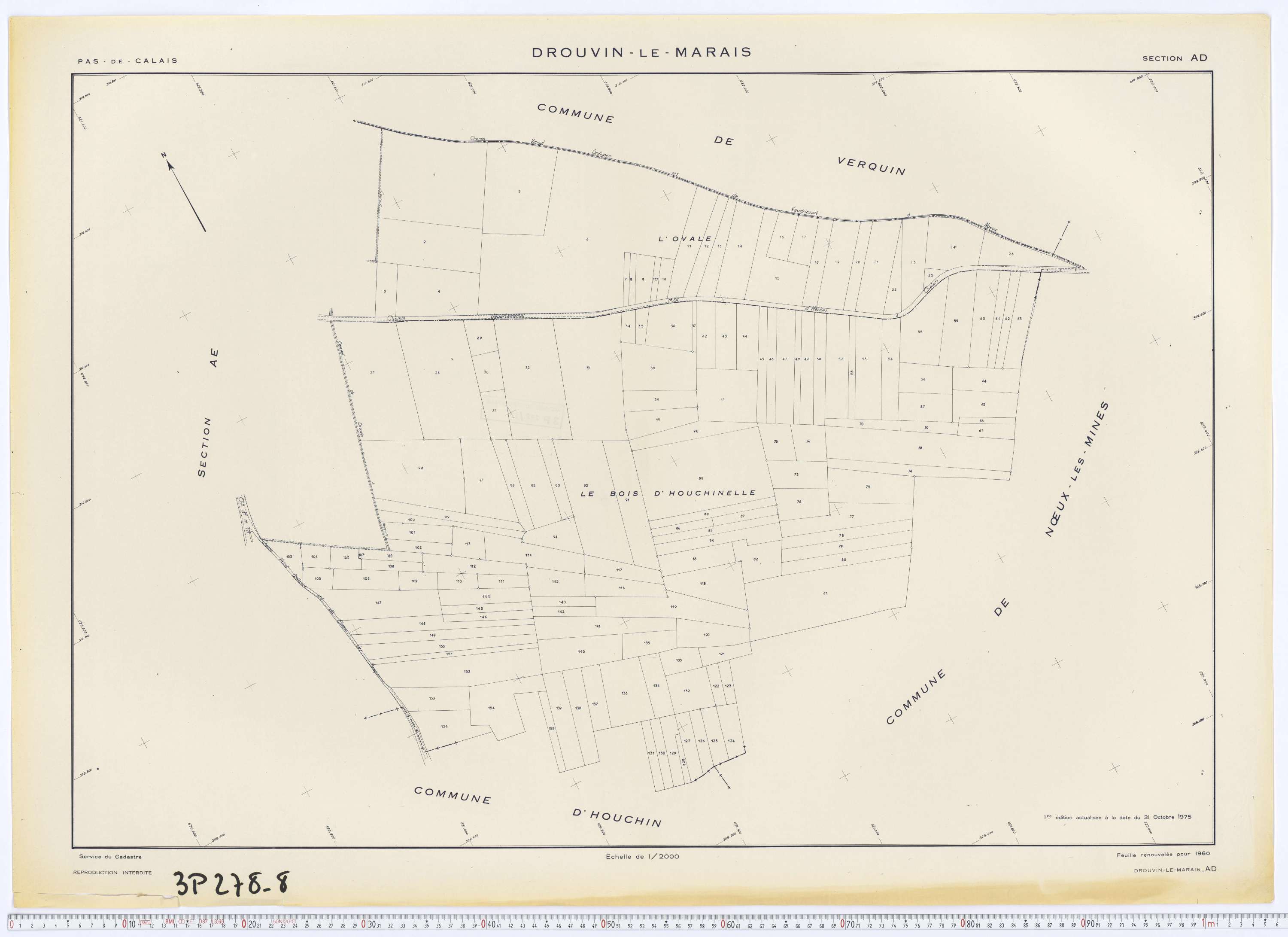 Drouvin-le-Marais - Section AD.