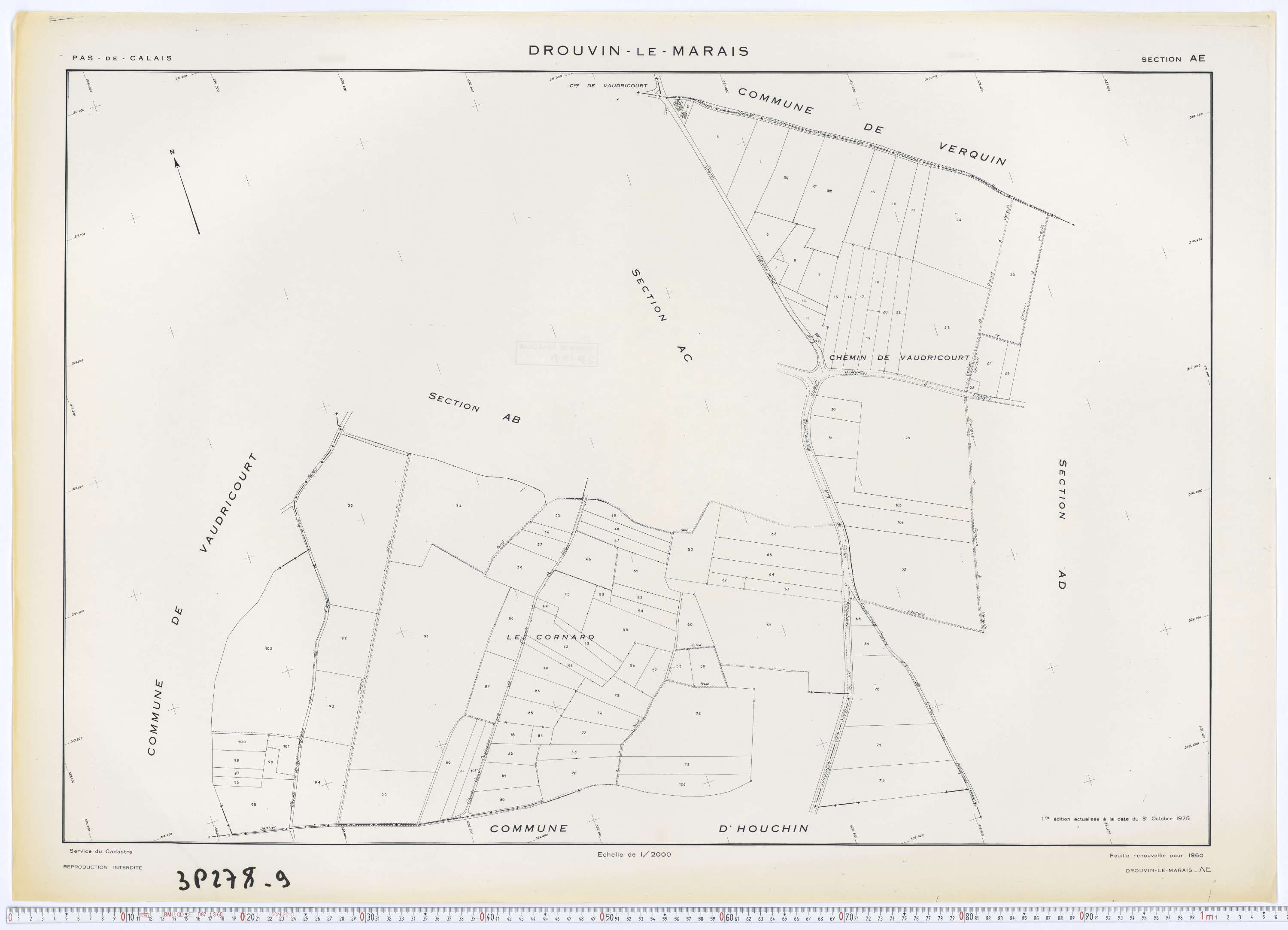 Drouvin-le-Marais - Section AE.